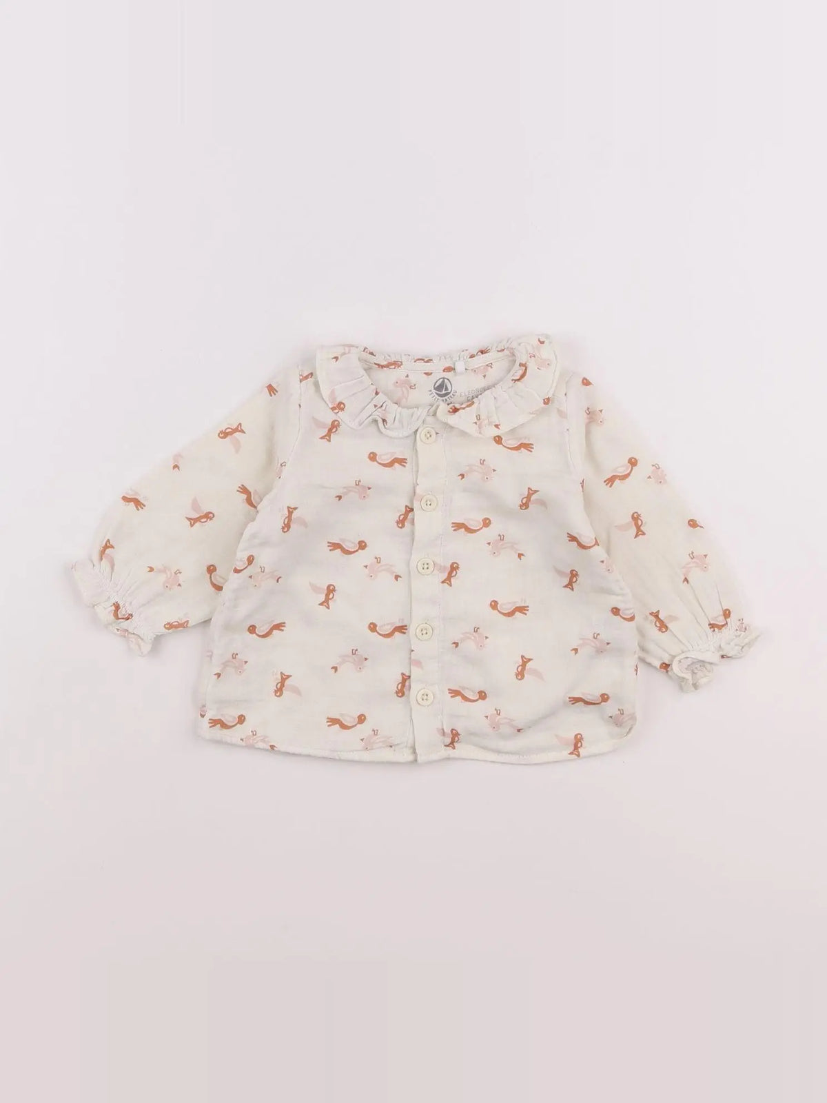 Petit Bateau - blouse beige - 6 mois