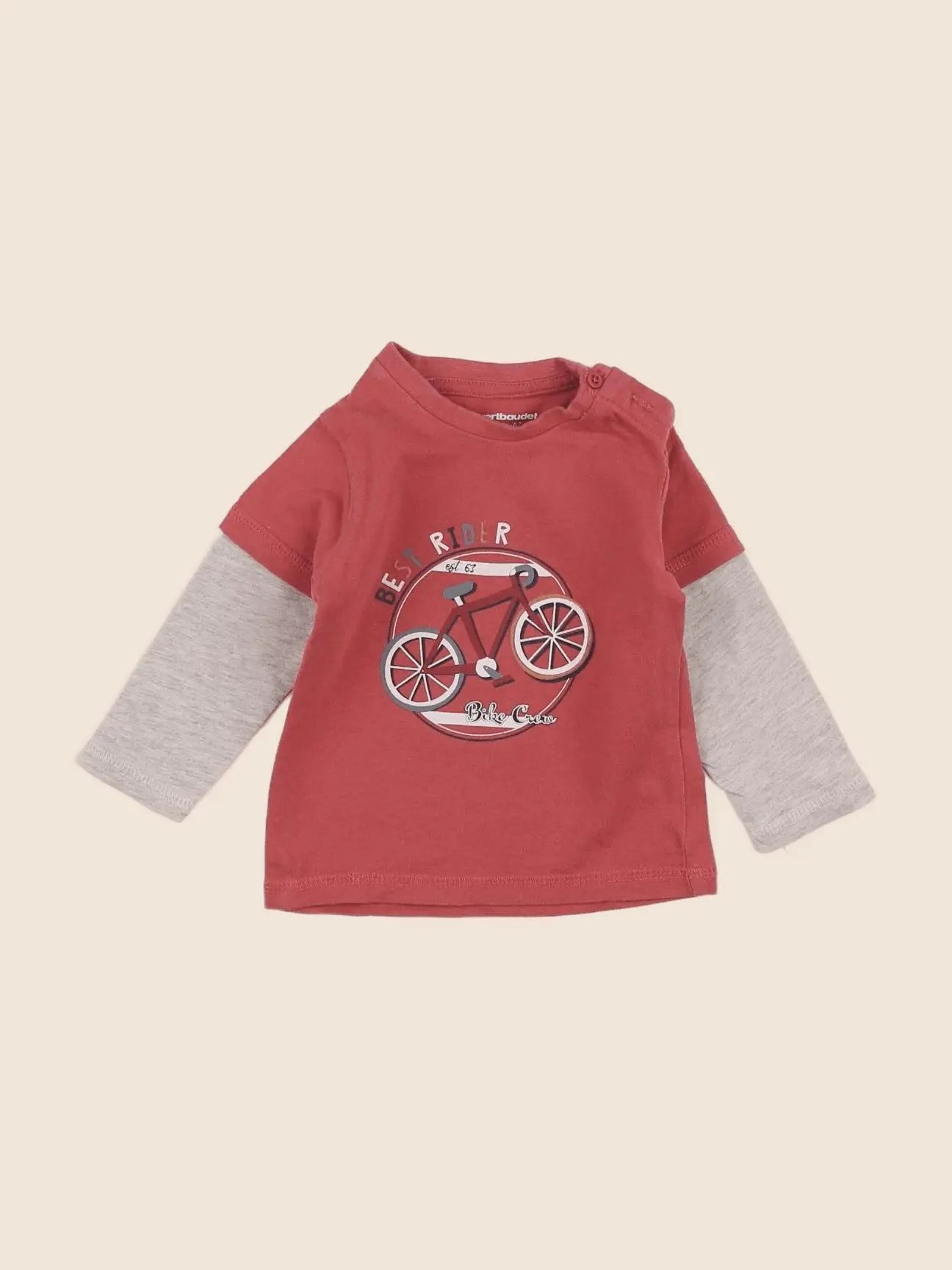 Vertbaudet - tee-shirt multicolore - 6 mois