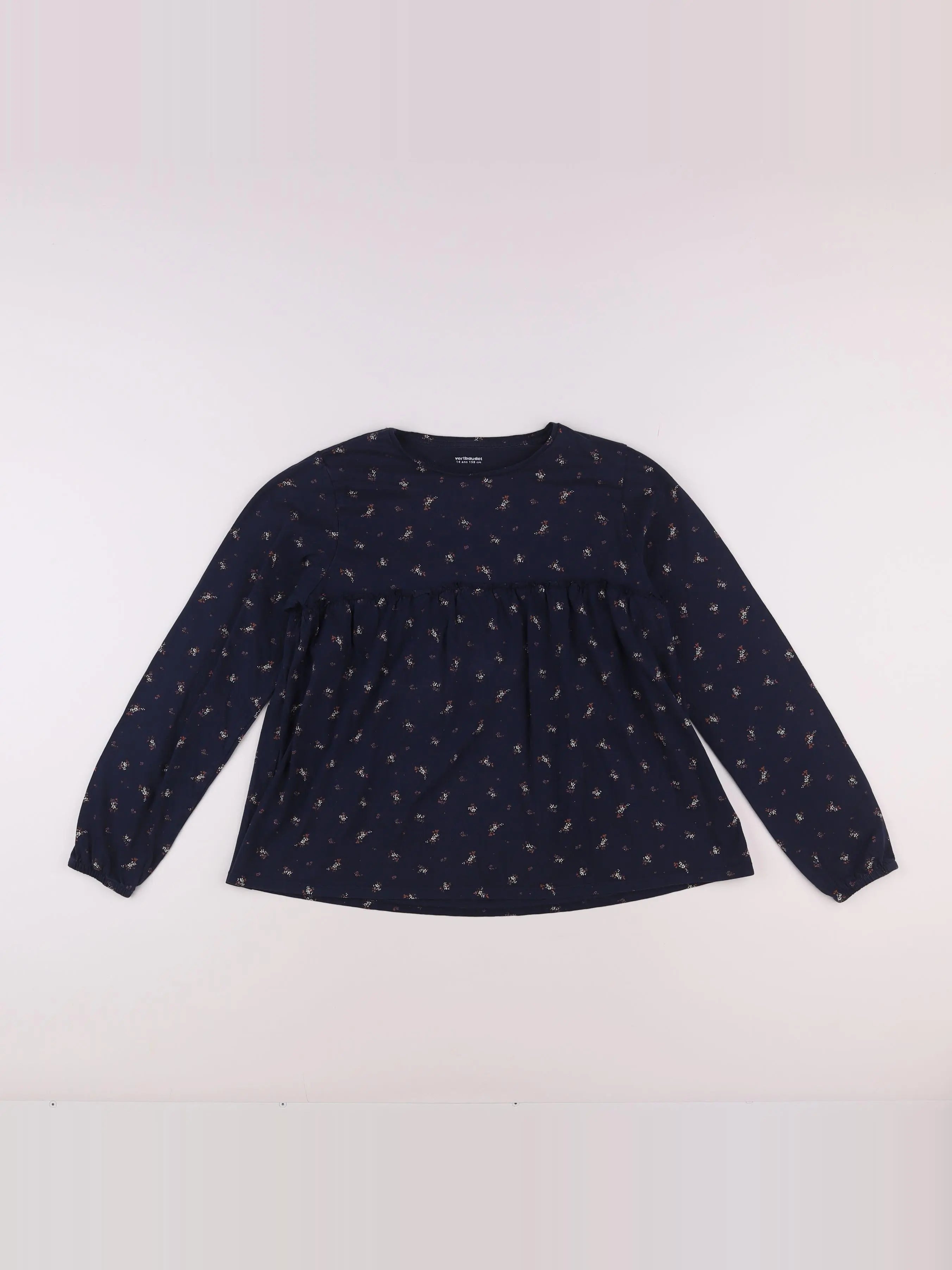 Vertbaudet - tee-shirt bleu - 14 ans