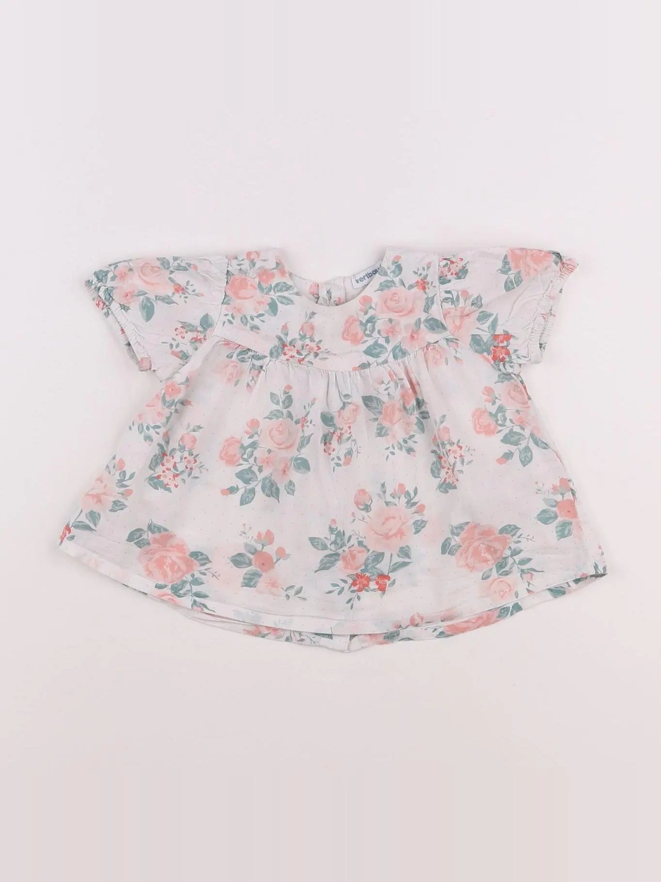 Vertbaudet - blouse blanc - 12 mois