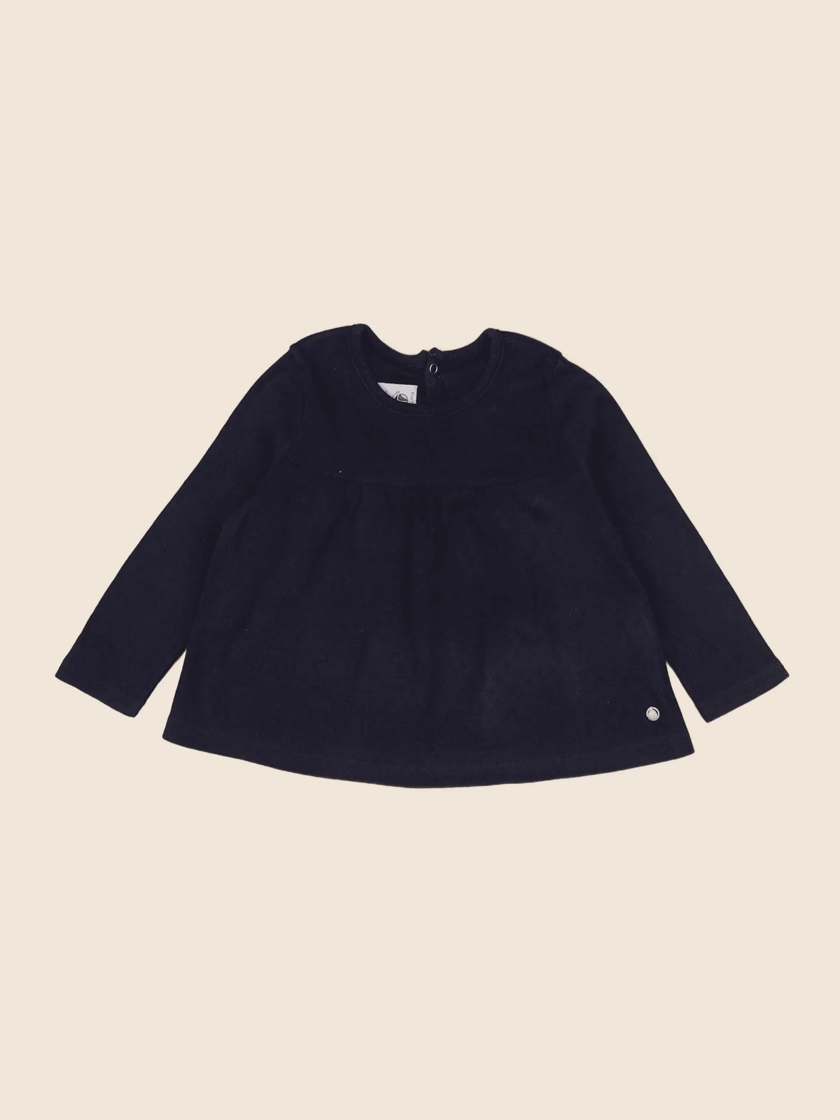 Petit Bateau - tee-shirt bleu - 12 mois
