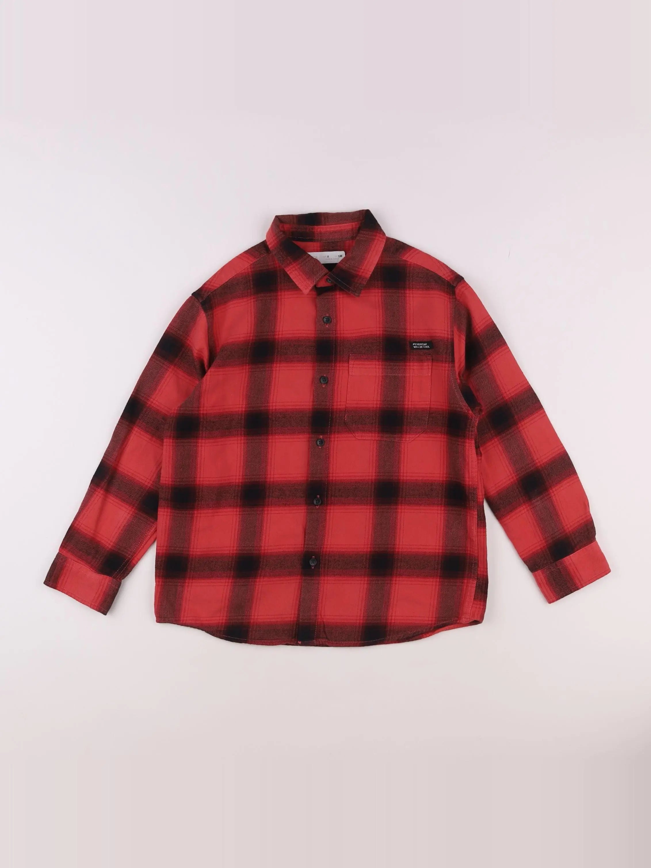 Zara - chemise rouge - 8 ans