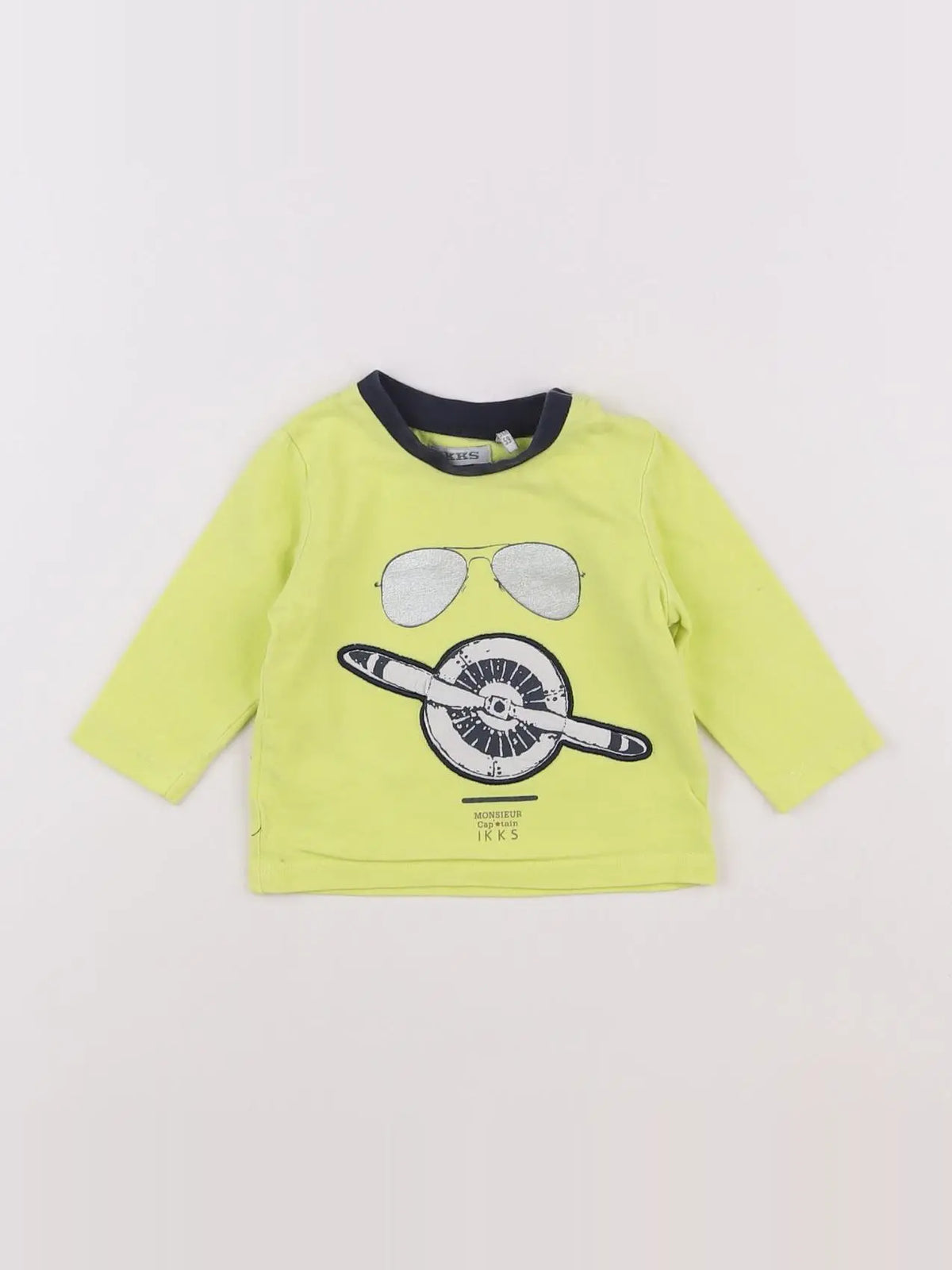 IKKS - tee-shirt jaune - 3 mois