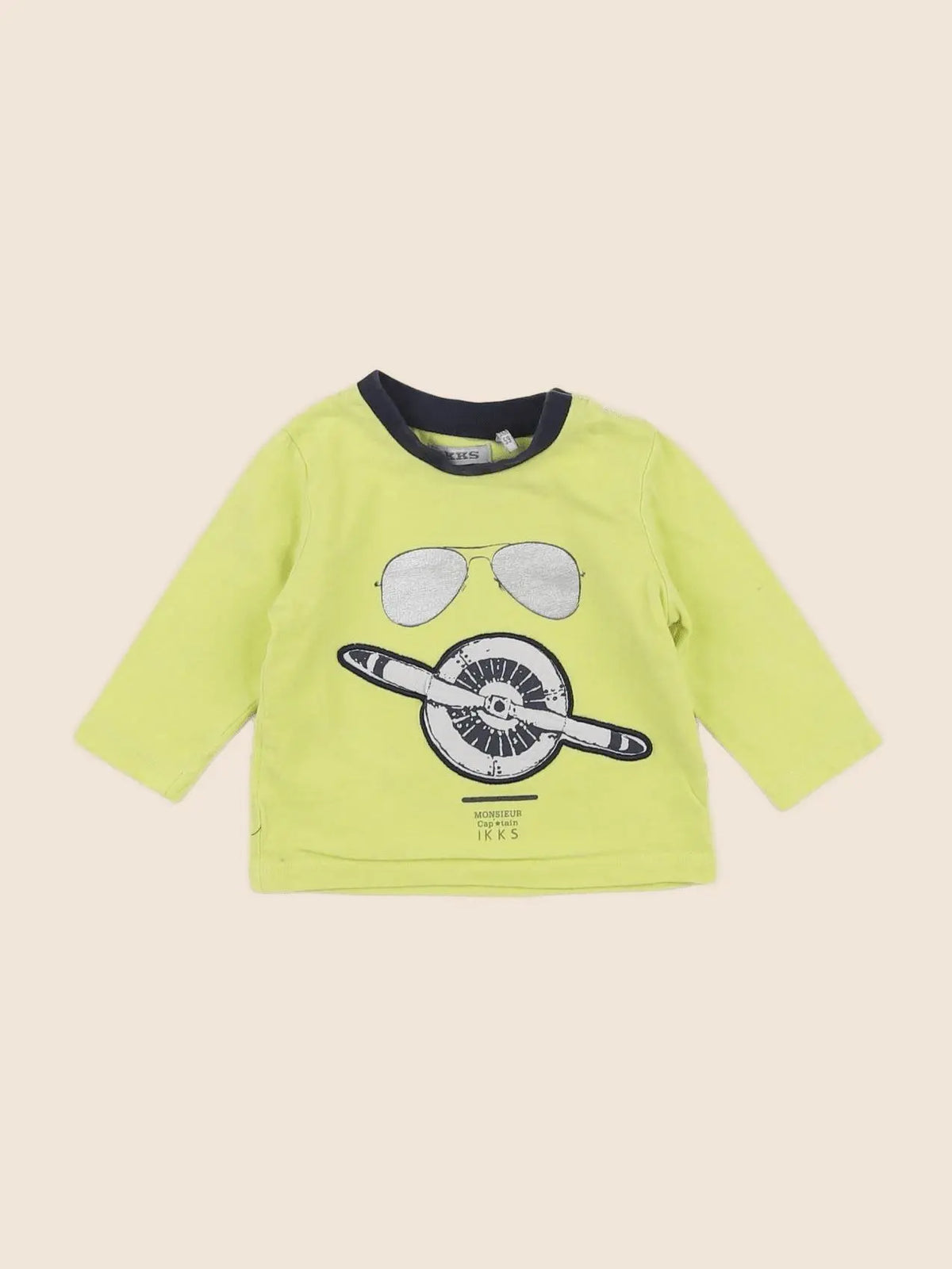 IKKS - tee-shirt jaune - 3 mois