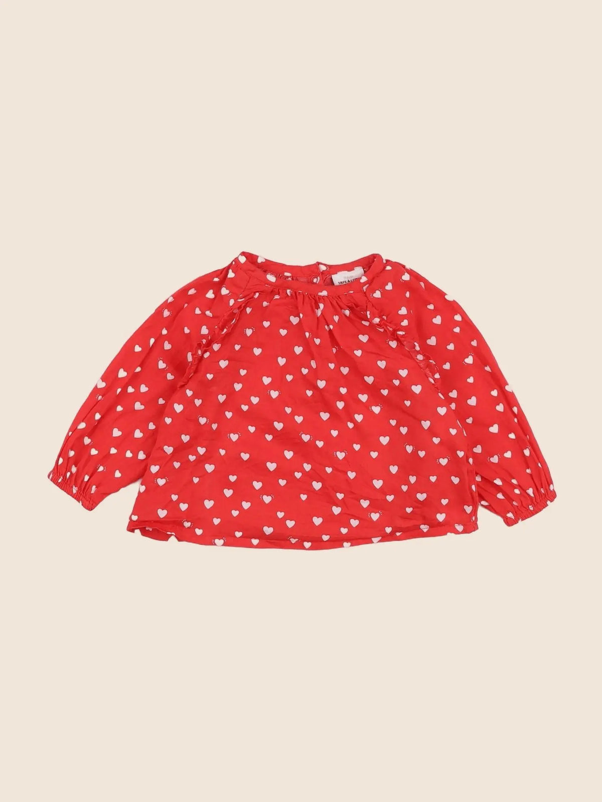 Tape à l'oeil - blouse rouge - 6 mois