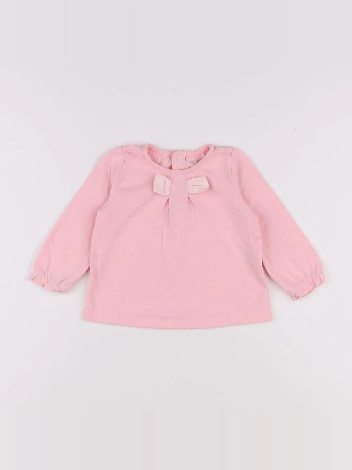 Natalys - tee-shirt rose - 9 mois