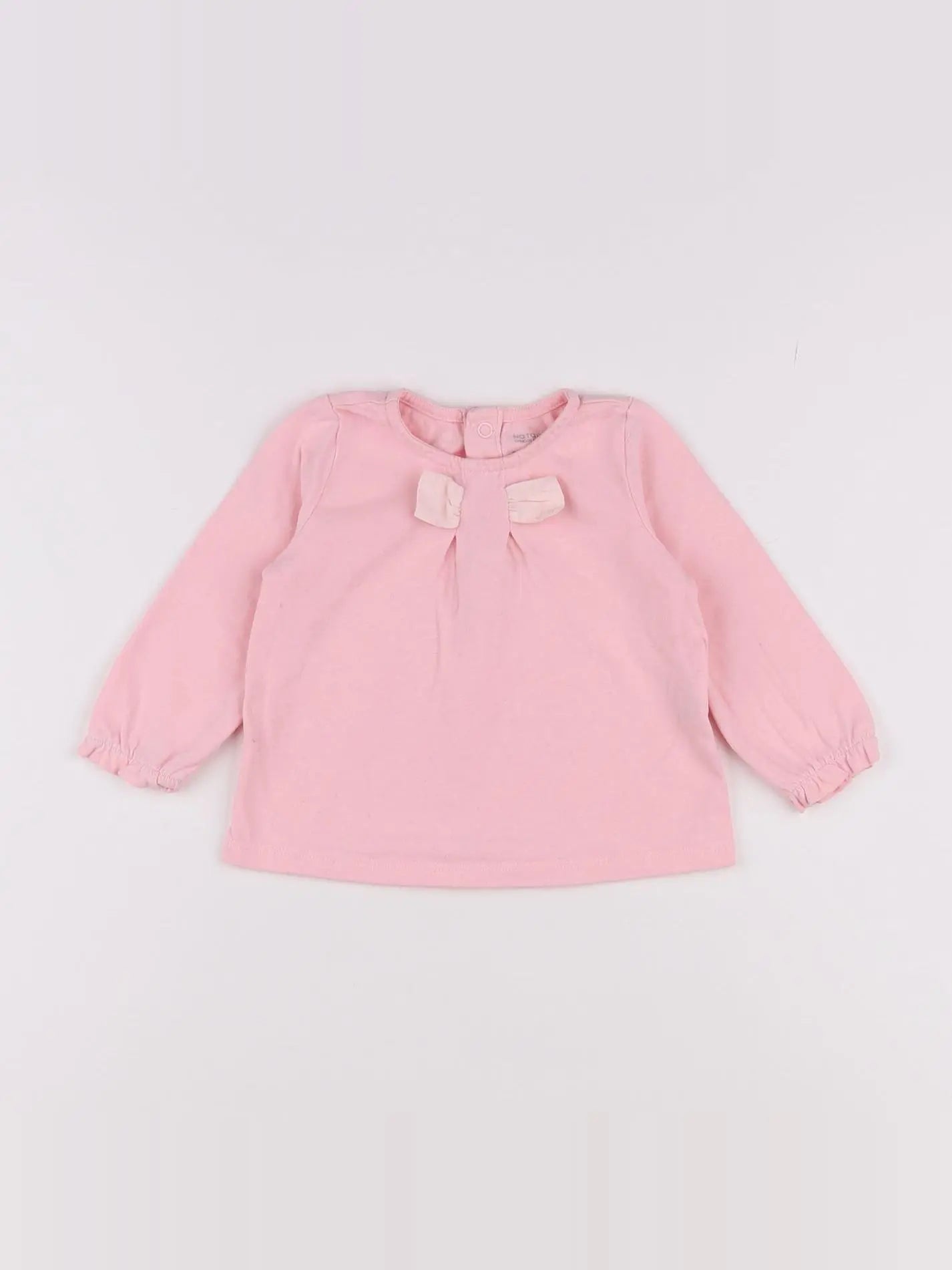 Natalys - tee-shirt rose - 9 mois