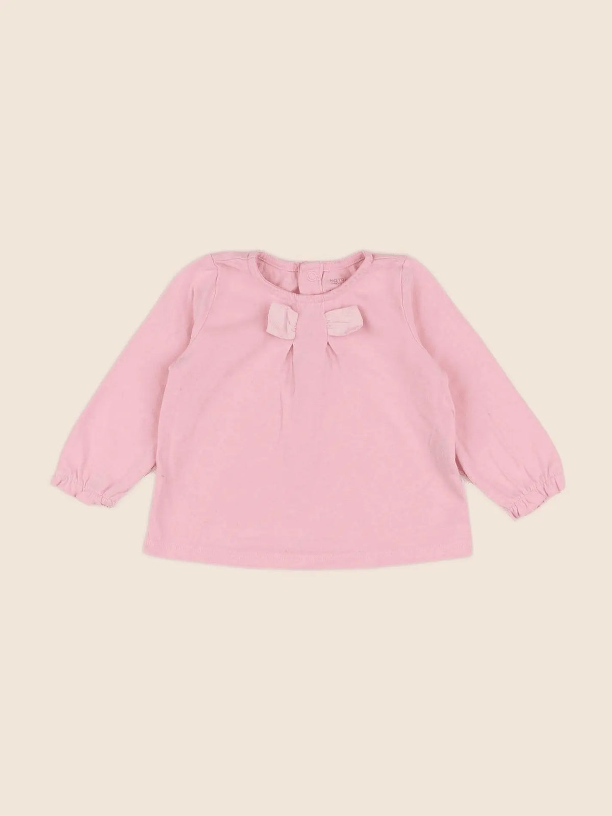 Natalys - tee-shirt rose - 9 mois