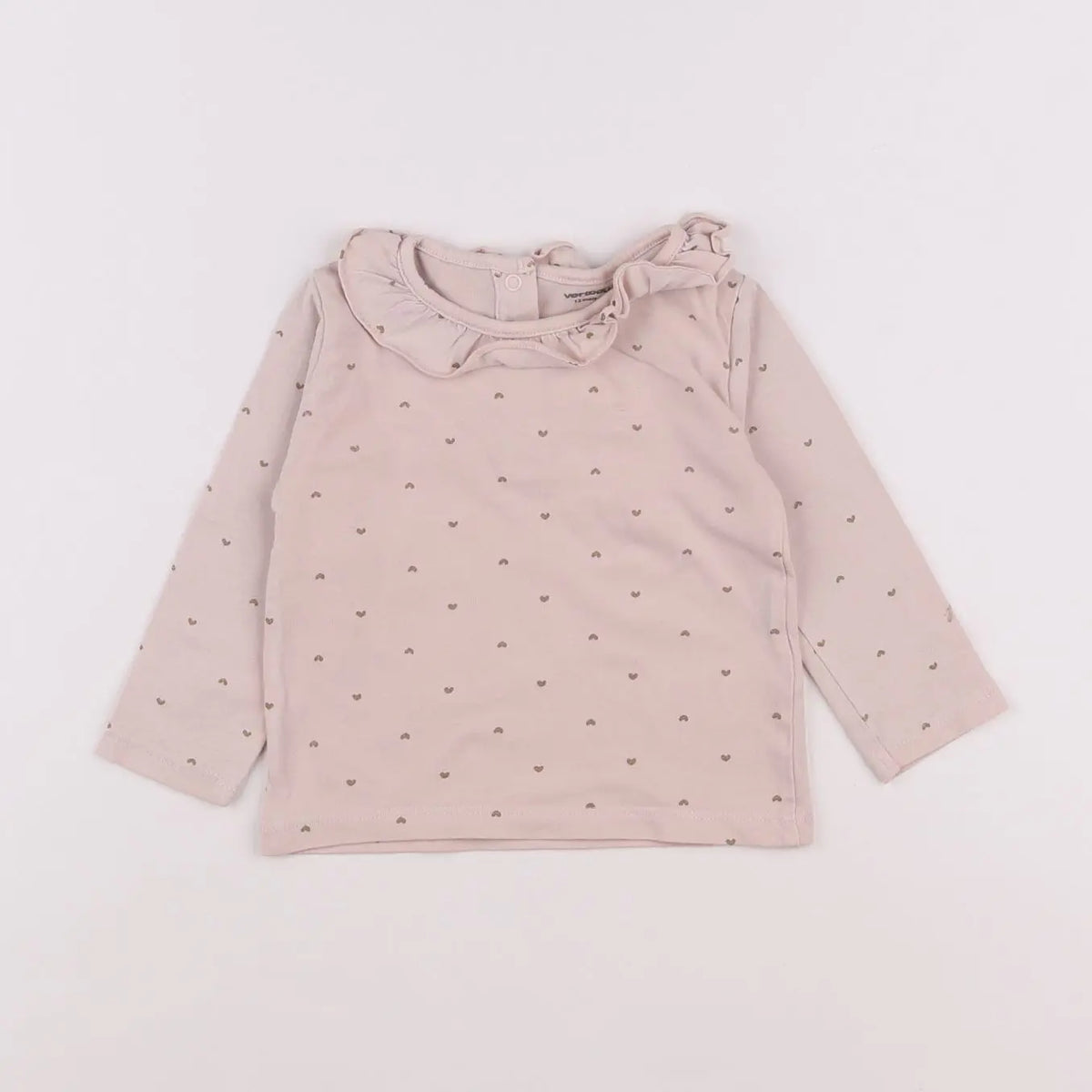 Vertbaudet - tee-shirt rose - 12 mois