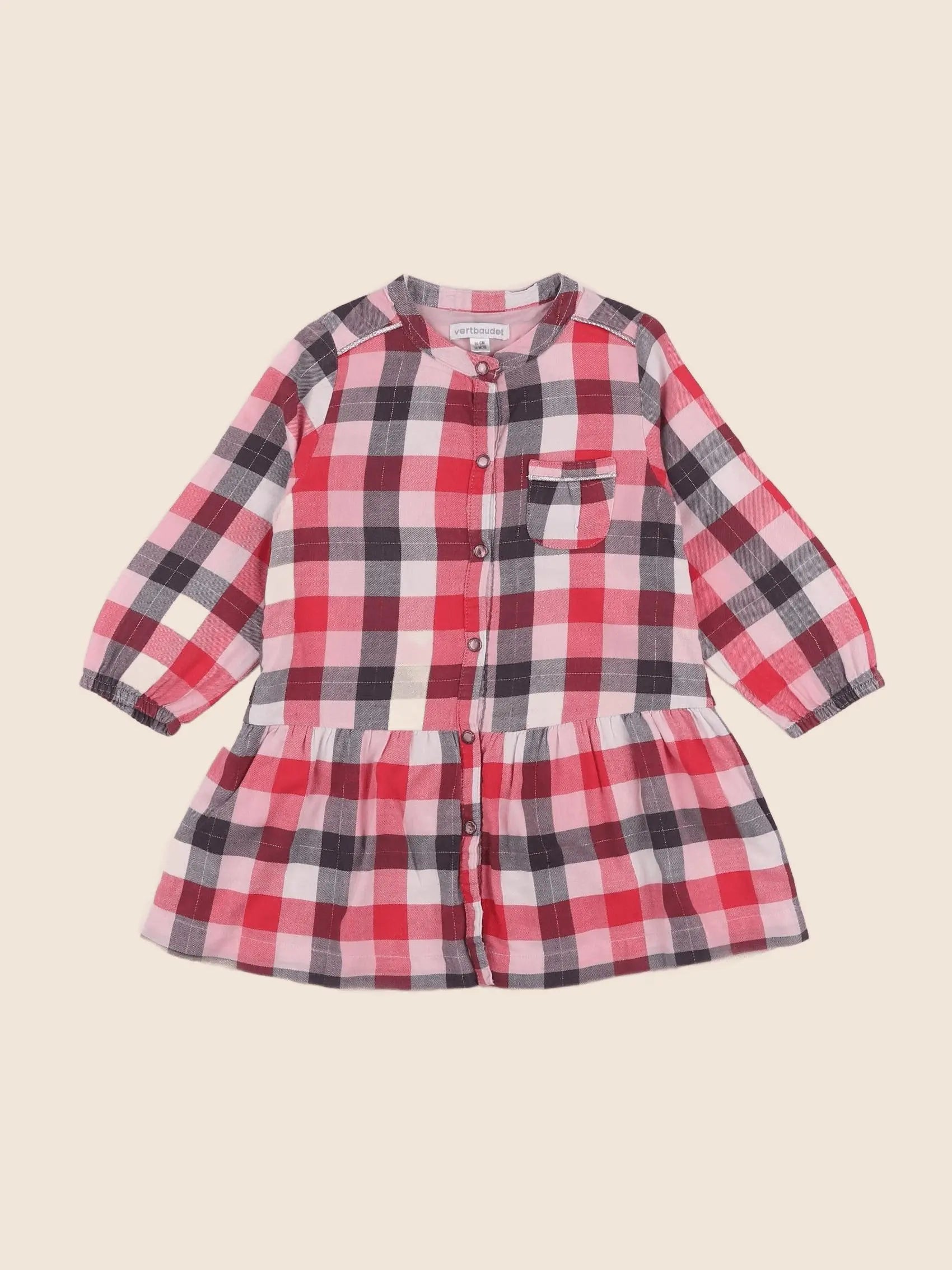 Vertbaudet - robe rose - 2 ans