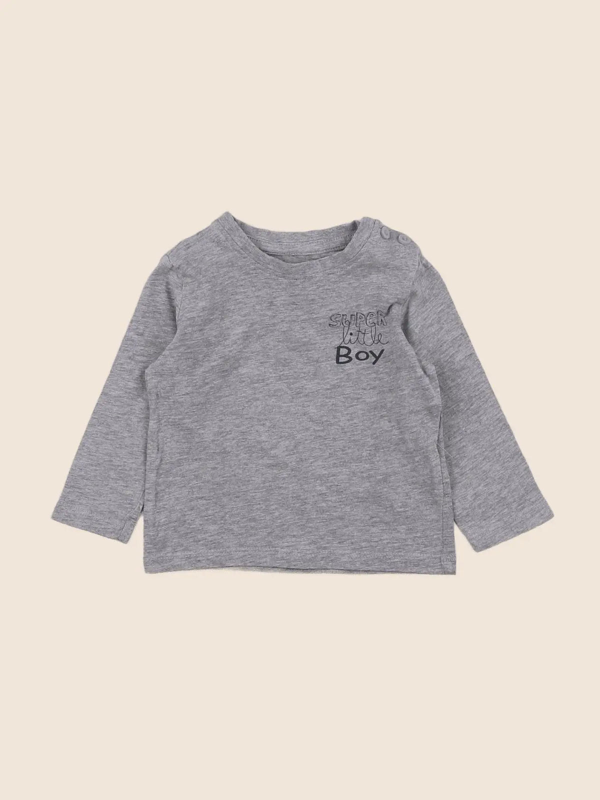 Vertbaudet - tee-shirt gris - 6 mois