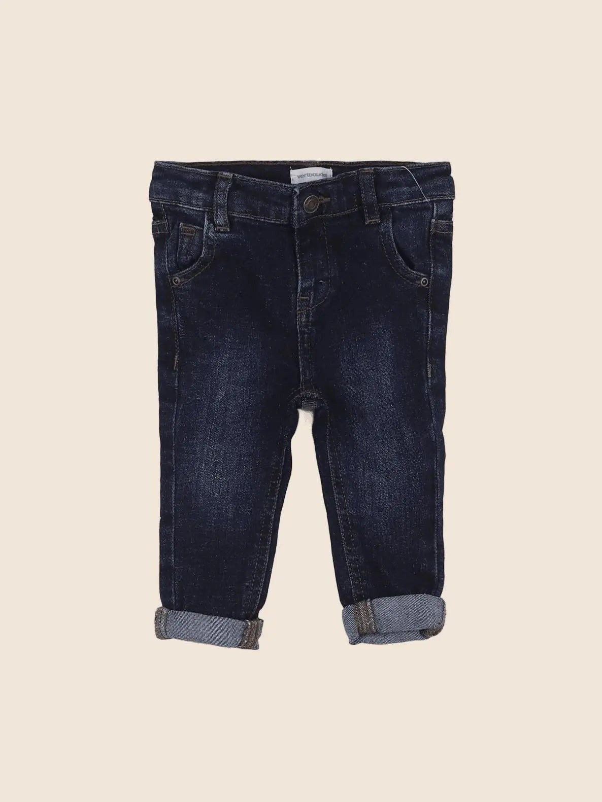 Vertbaudet - jean bleu - 6 mois