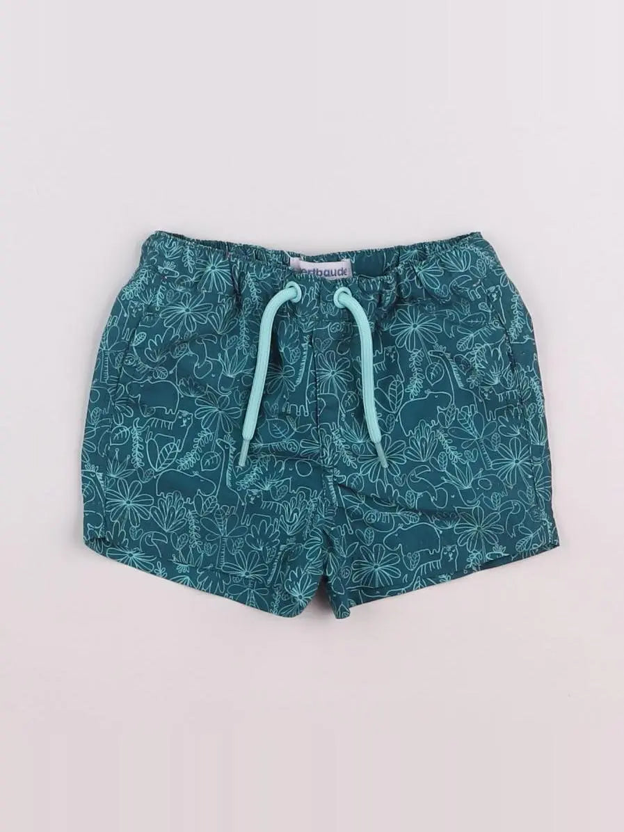 Vertbaudet - maillot de bain vert - 6 mois