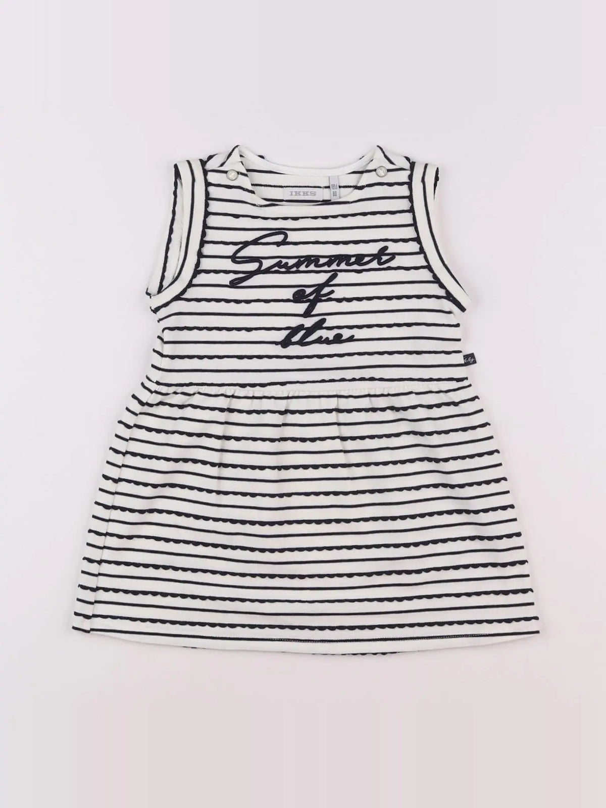 IKKS - robe blanc, bleu - 18 mois