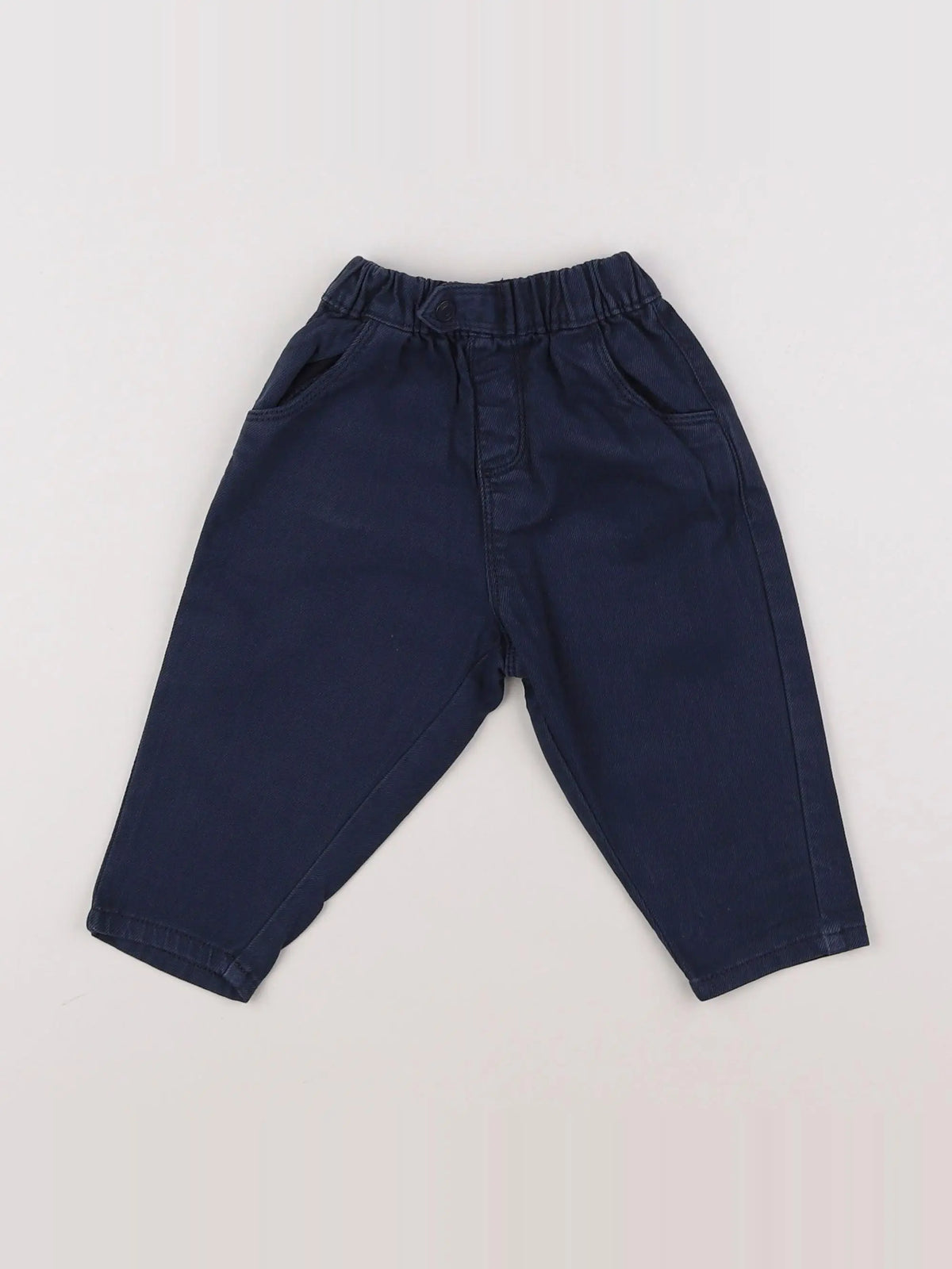 Vertbaudet - pantalon bleu - 6 mois