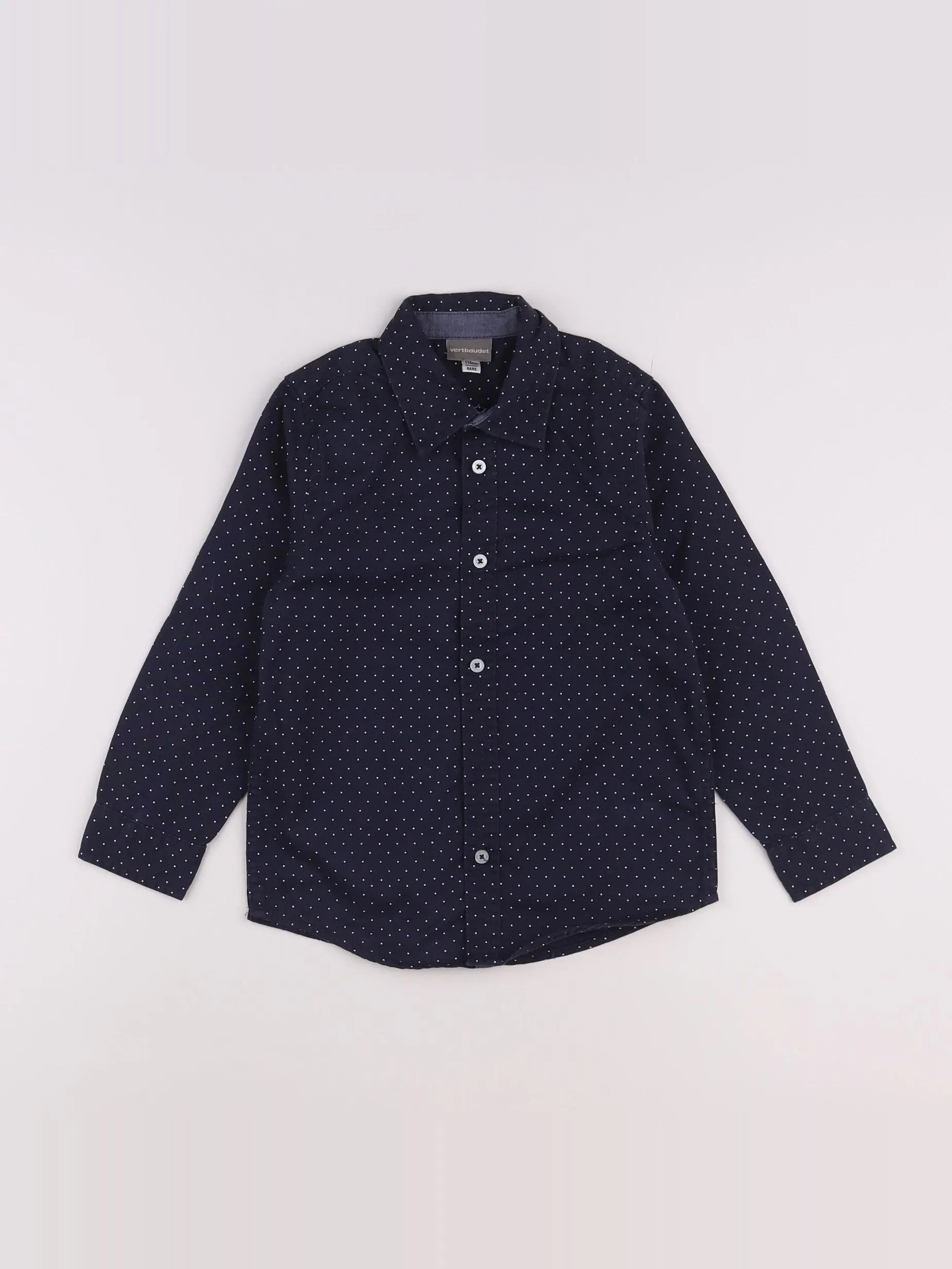 Vertbaudet - chemise bleu - 6 ans