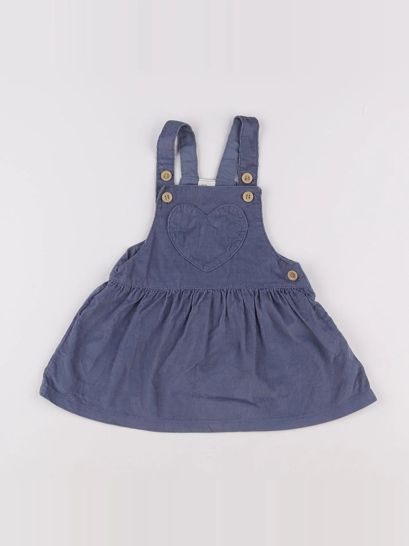 H&M - robe bleu - 3/6 mois