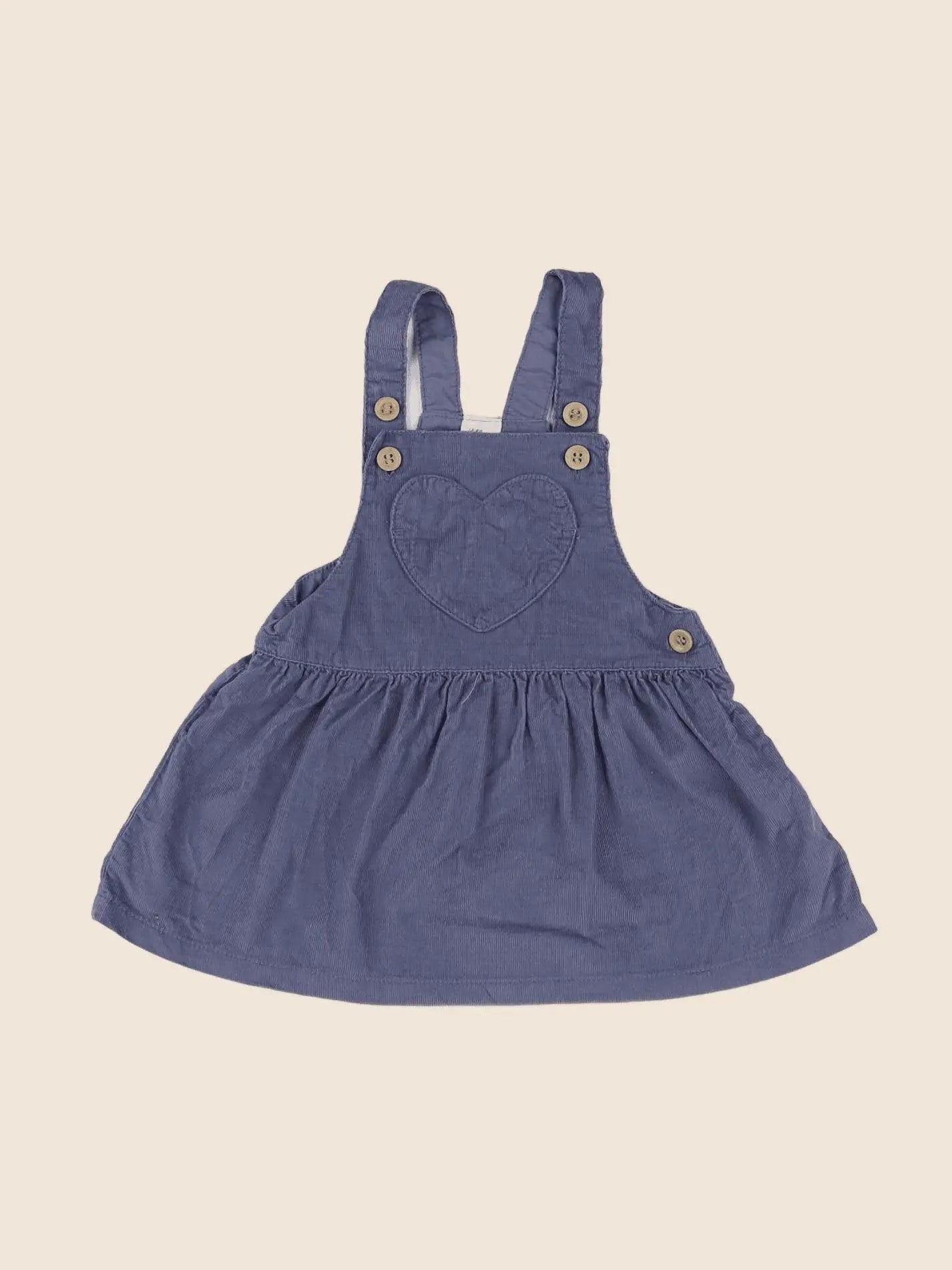 H&M - robe bleu - 3/6 mois
