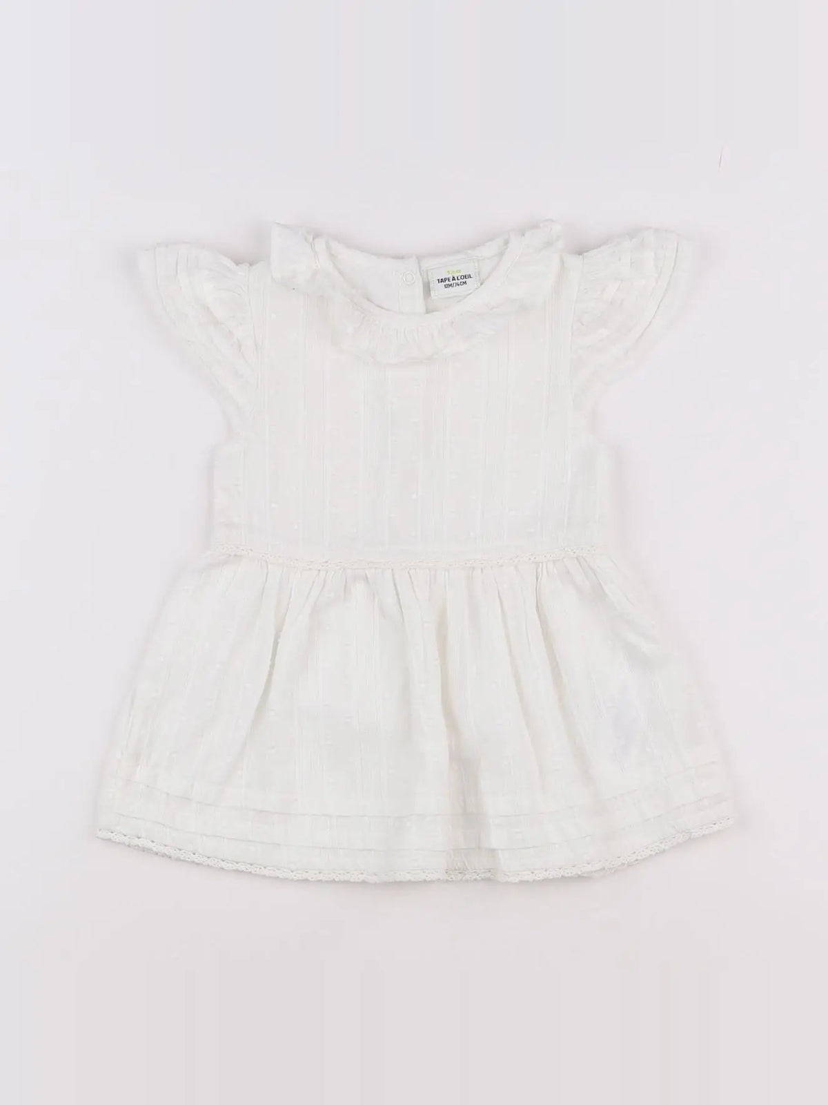 Zara - robe blanc - 12 mois