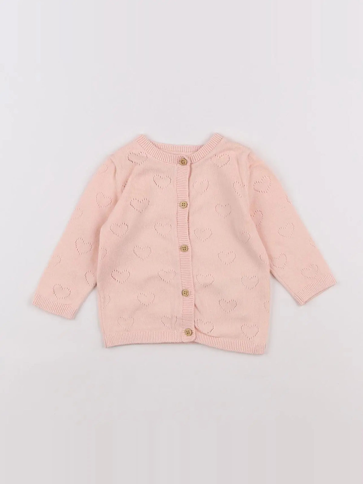 Vertbaudet - gilet rose - 6 mois
