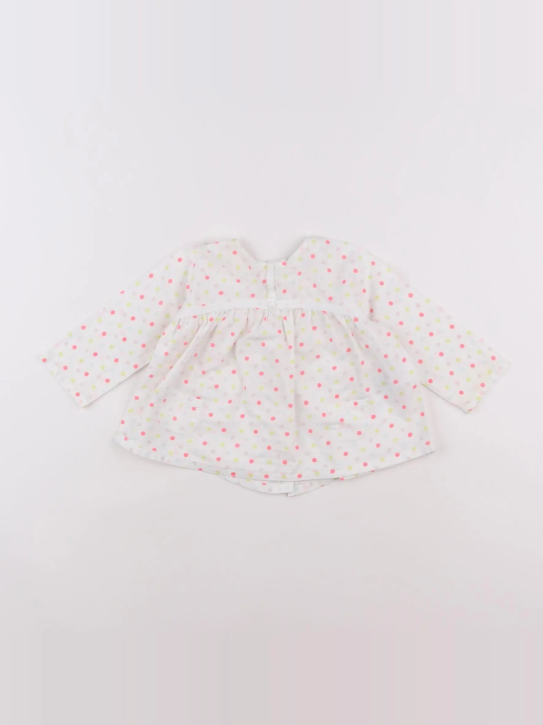 Vertbaudet - blouse blanc - 9 mois