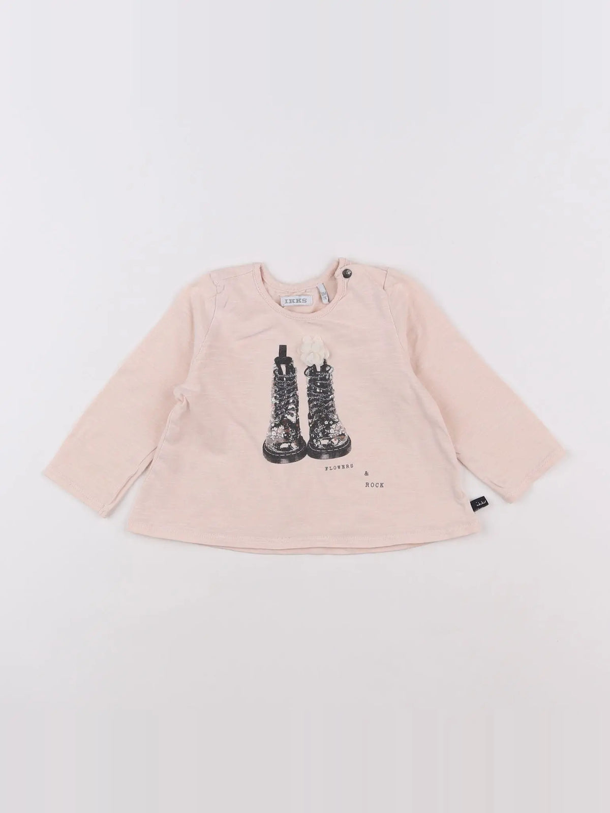 IKKS - tee-shirt rose - 12 mois