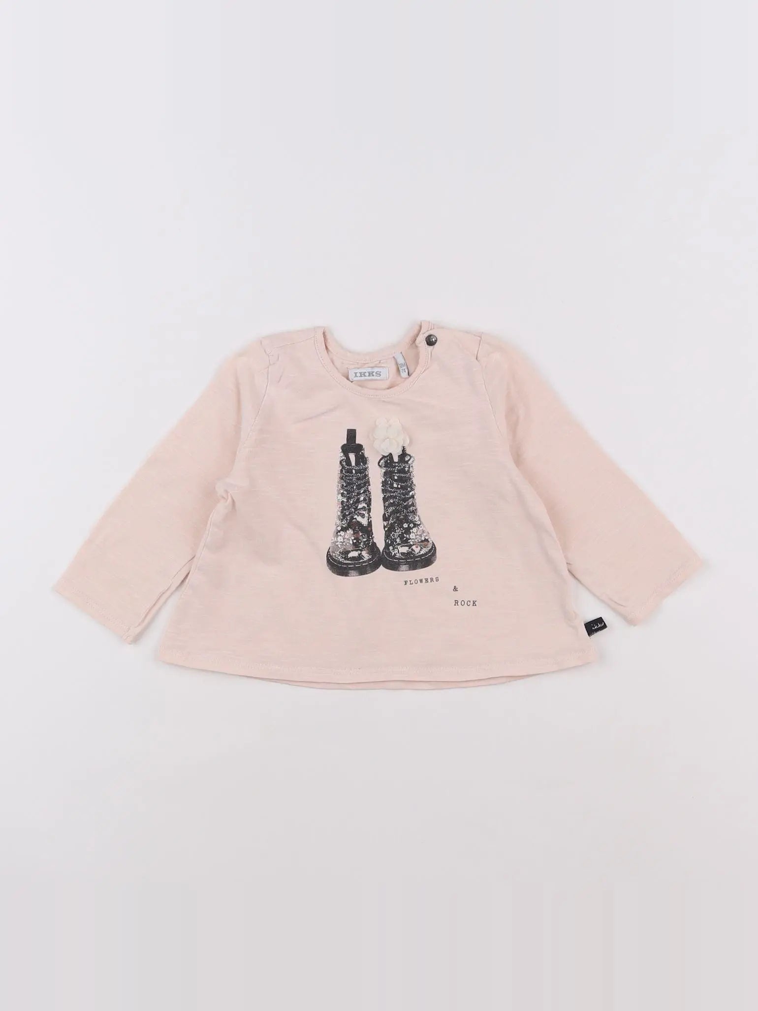 IKKS - tee-shirt rose - 12 mois