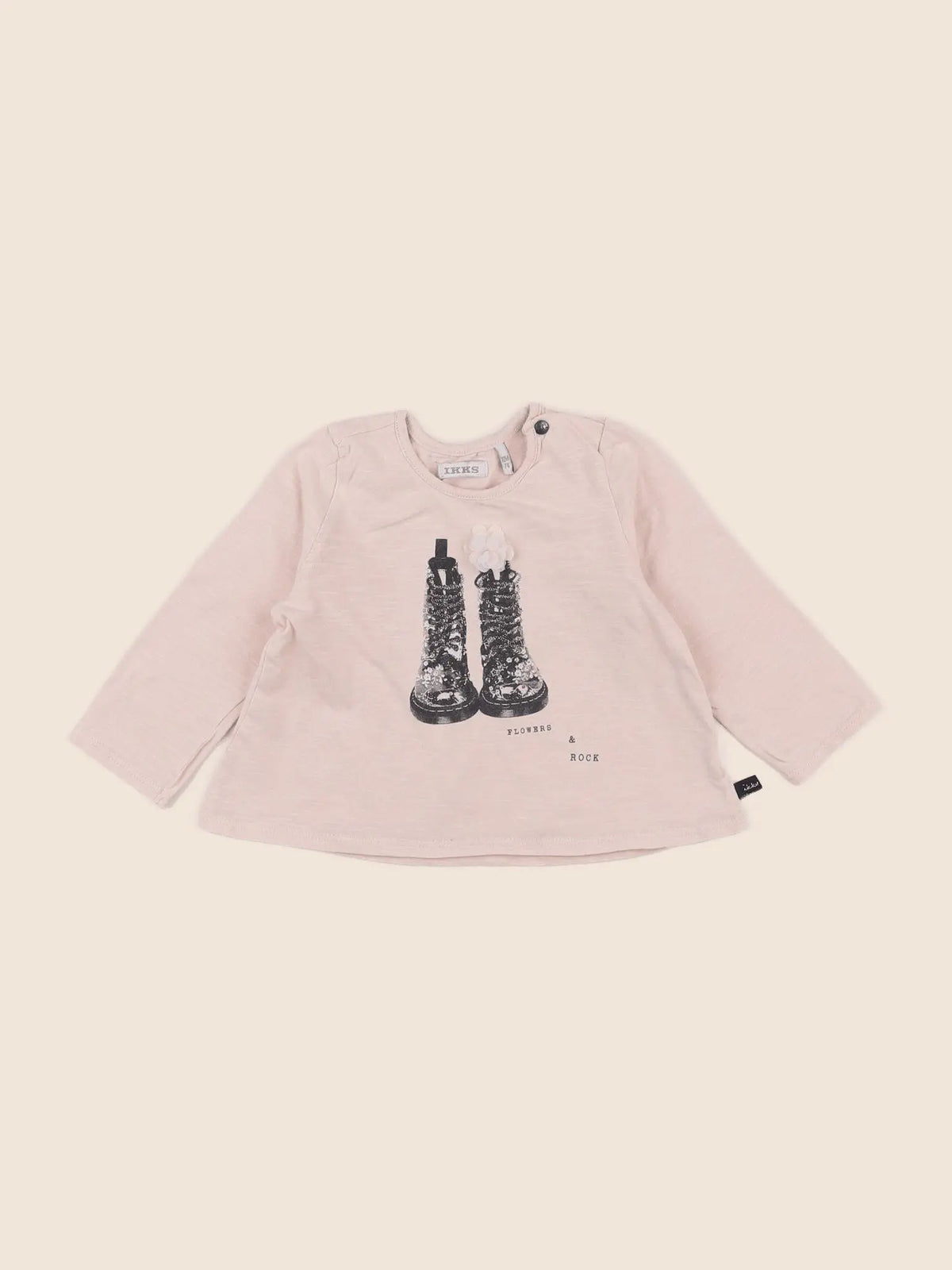 IKKS - tee-shirt rose - 12 mois
