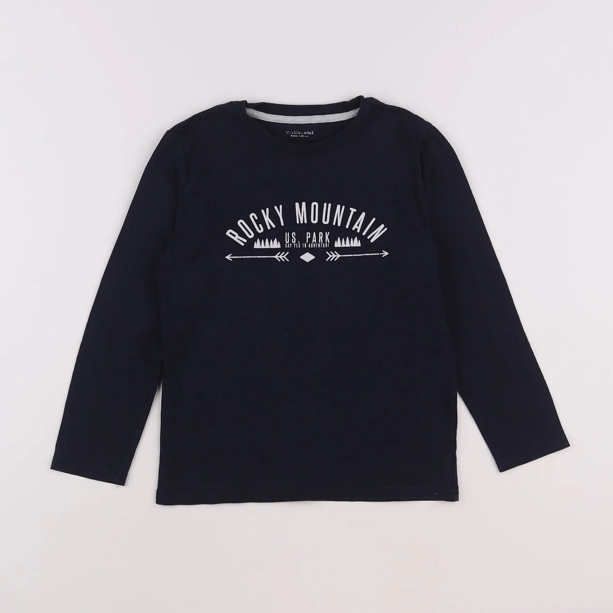 Vertbaudet - tee-shirt bleu - 8 ans