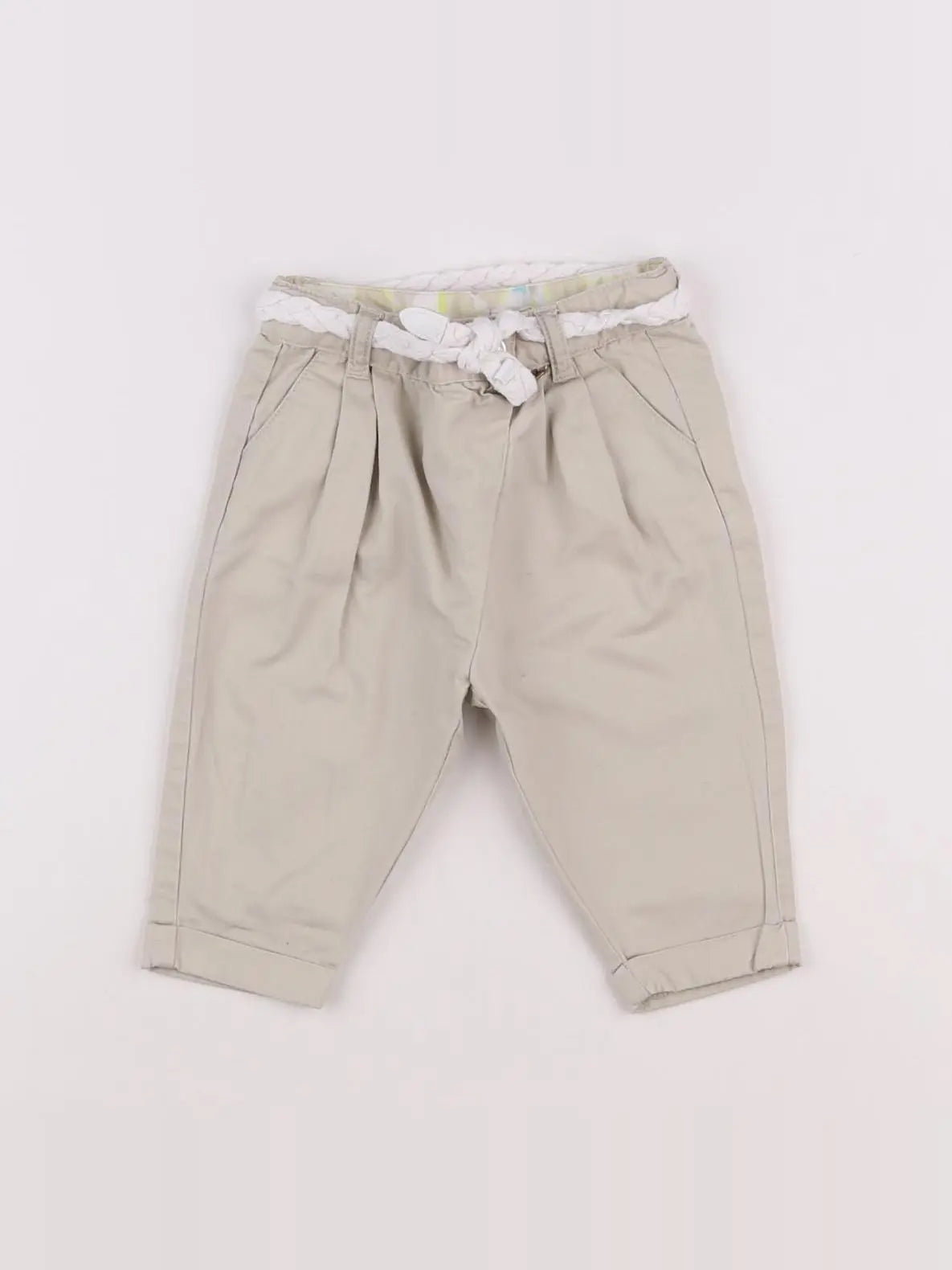 Tape à l'oeil - pantalon beige - 6 mois