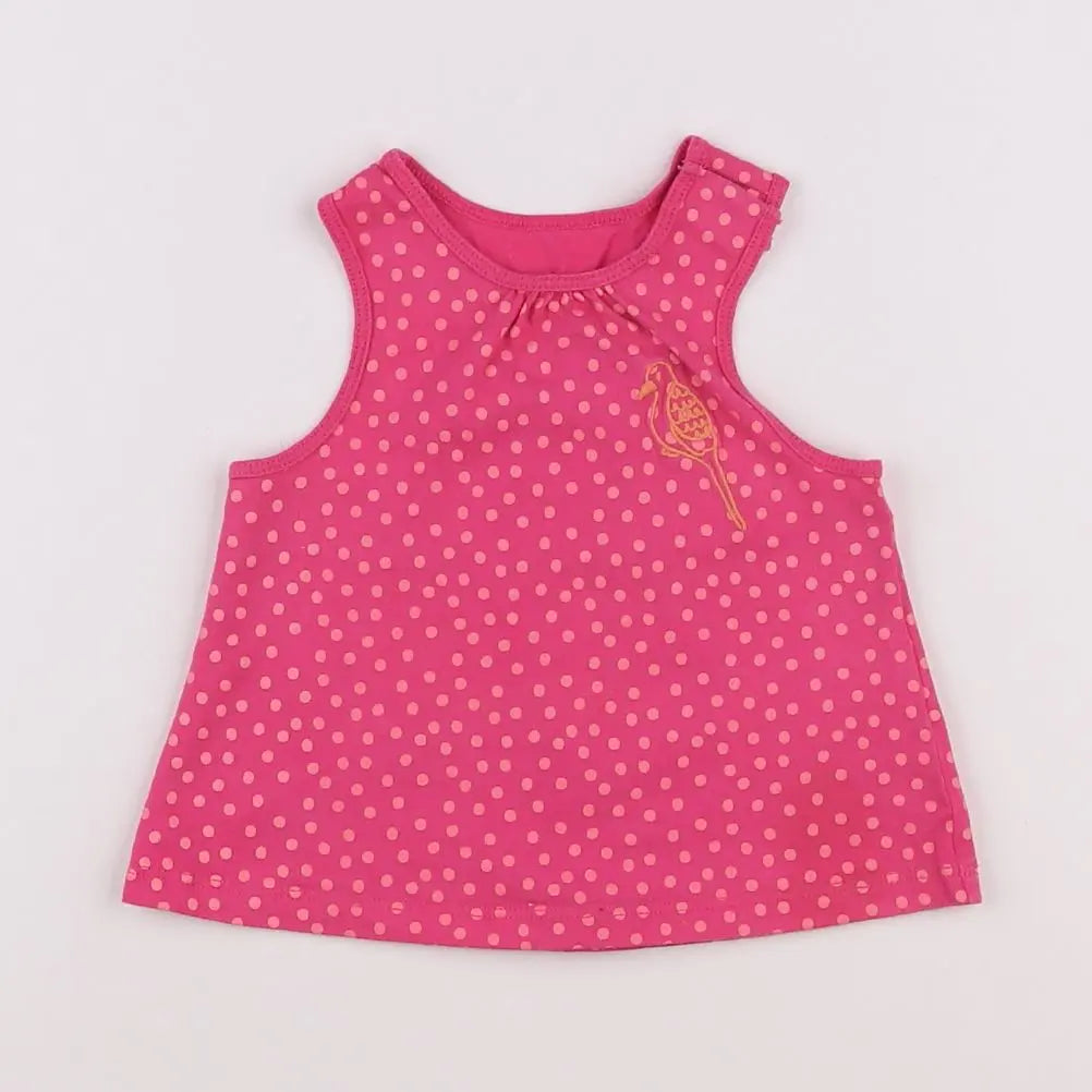 Vertbaudet - débardeur rose - 6 mois