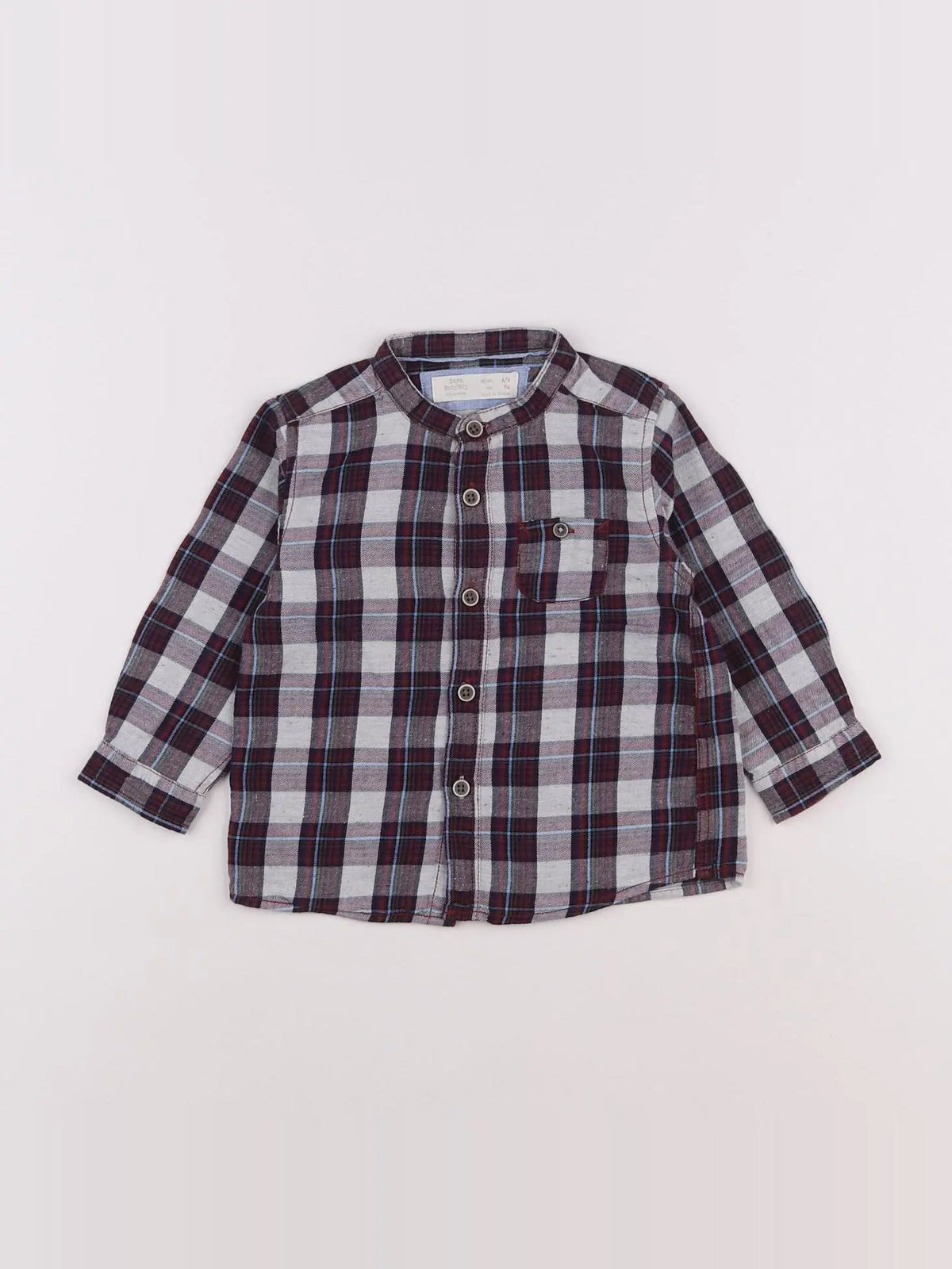 Zara - chemise violet - 6/9 mois