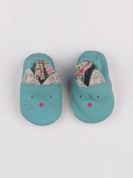 Moulin Roty - chaussons bleu - pointure 16/17