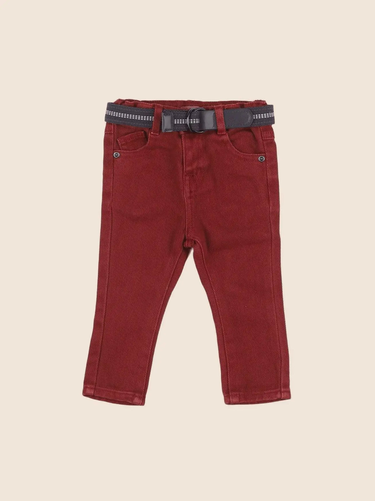 Vertbaudet - jean rouge - 6 mois