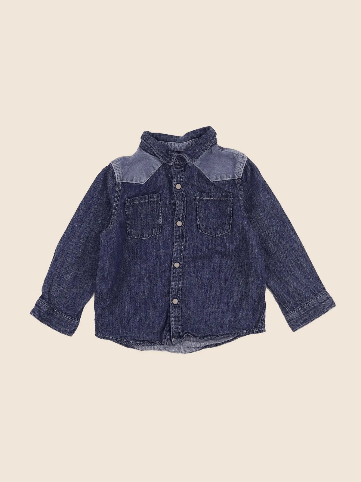 Zara - chemise bleu - 12/18 mois