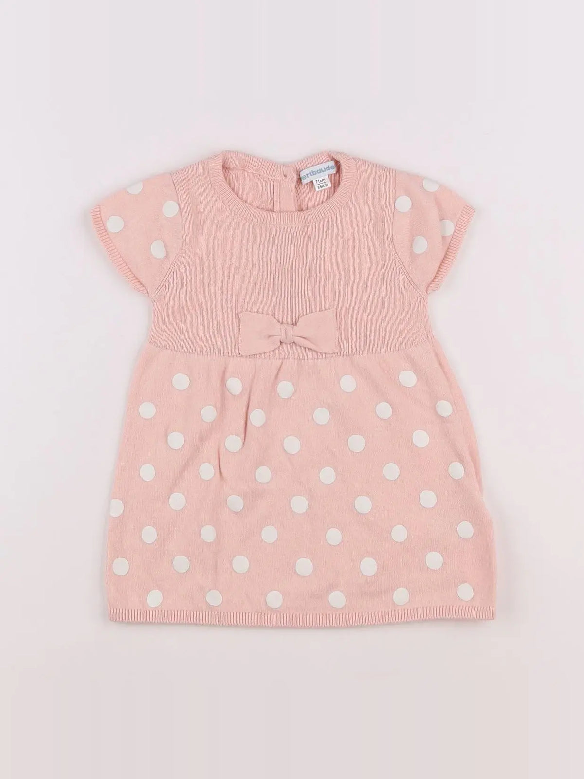 Vertbaudet - robe rose - 9 mois