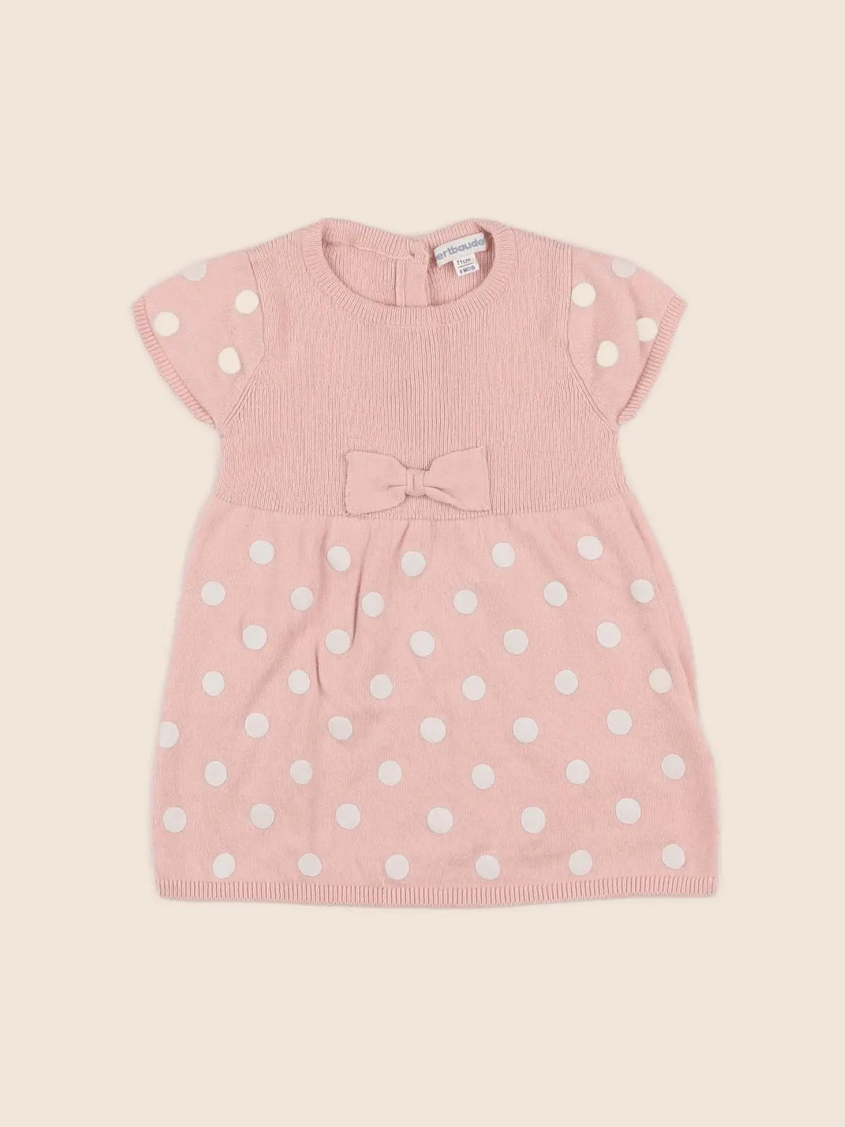 Vertbaudet - robe rose - 9 mois
