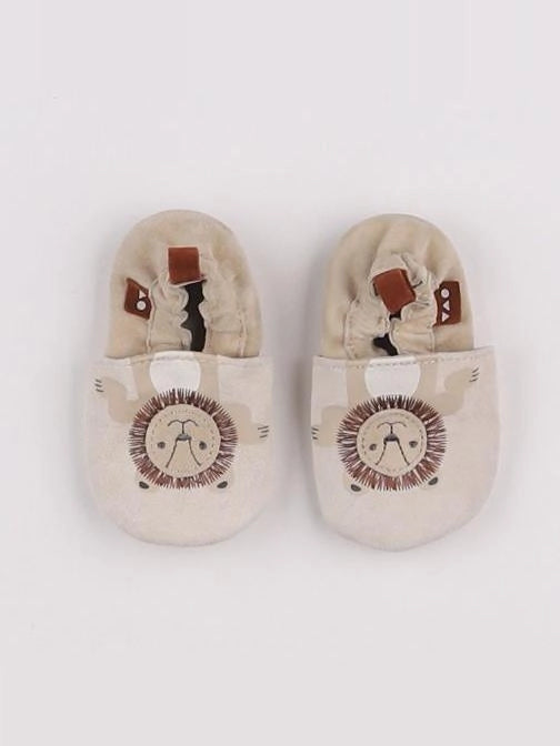 Tape à l'oeil - chaussons beige - 3/6 mois