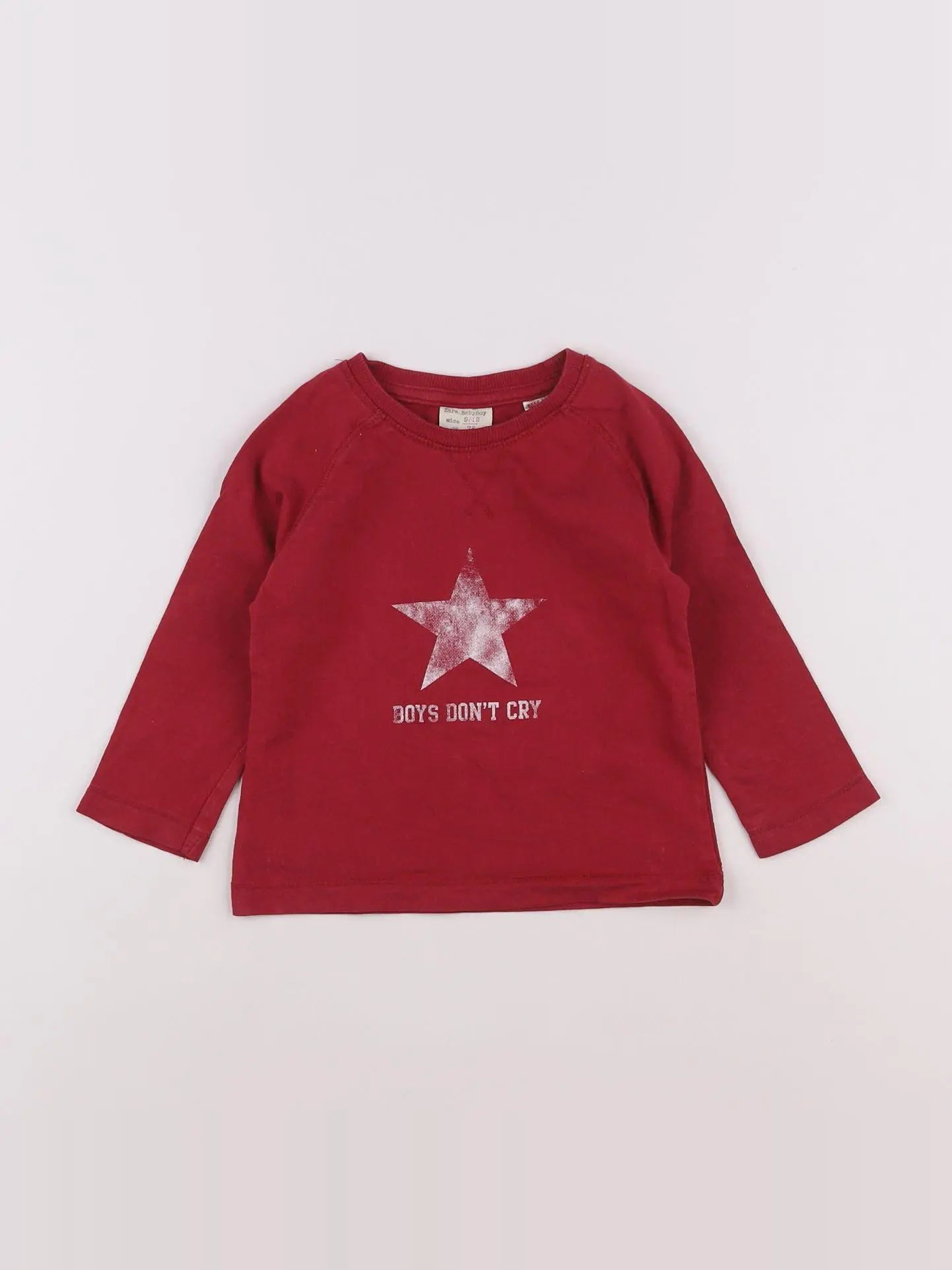 Zara - tee-shirt rouge - 9/12 mois
