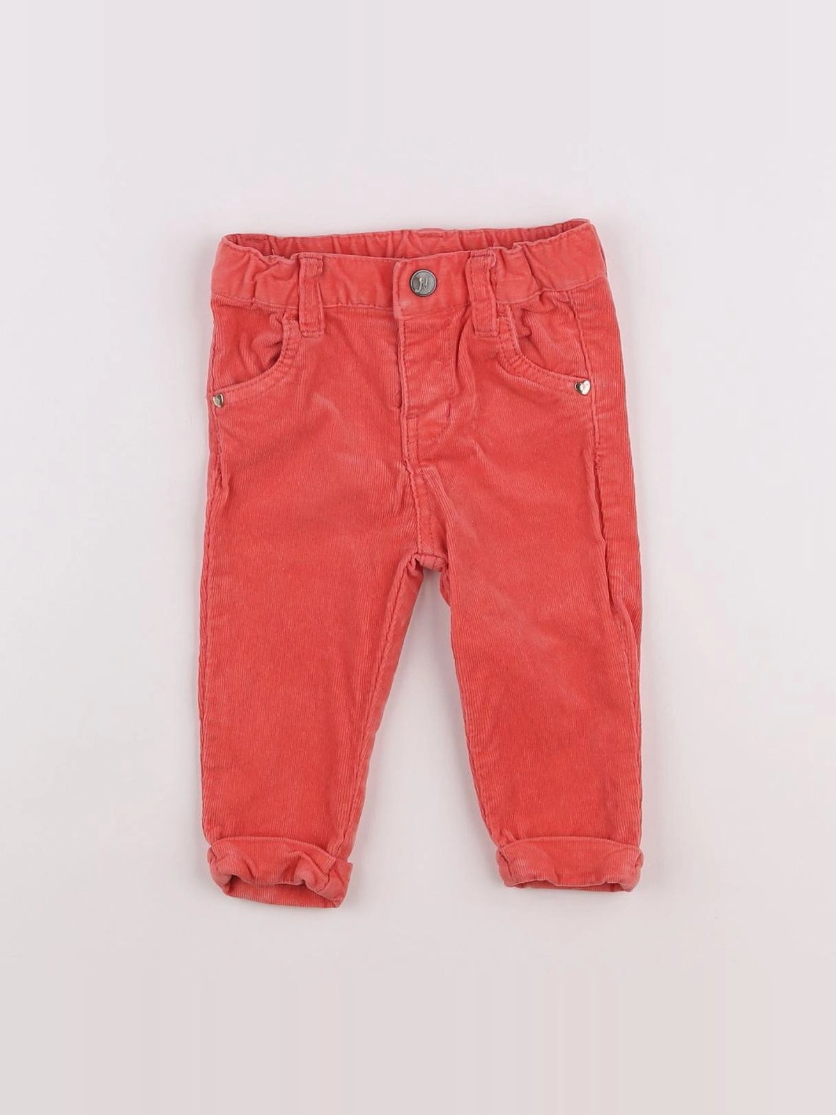 Noukie's - pantalon orange, rose - 9 mois
