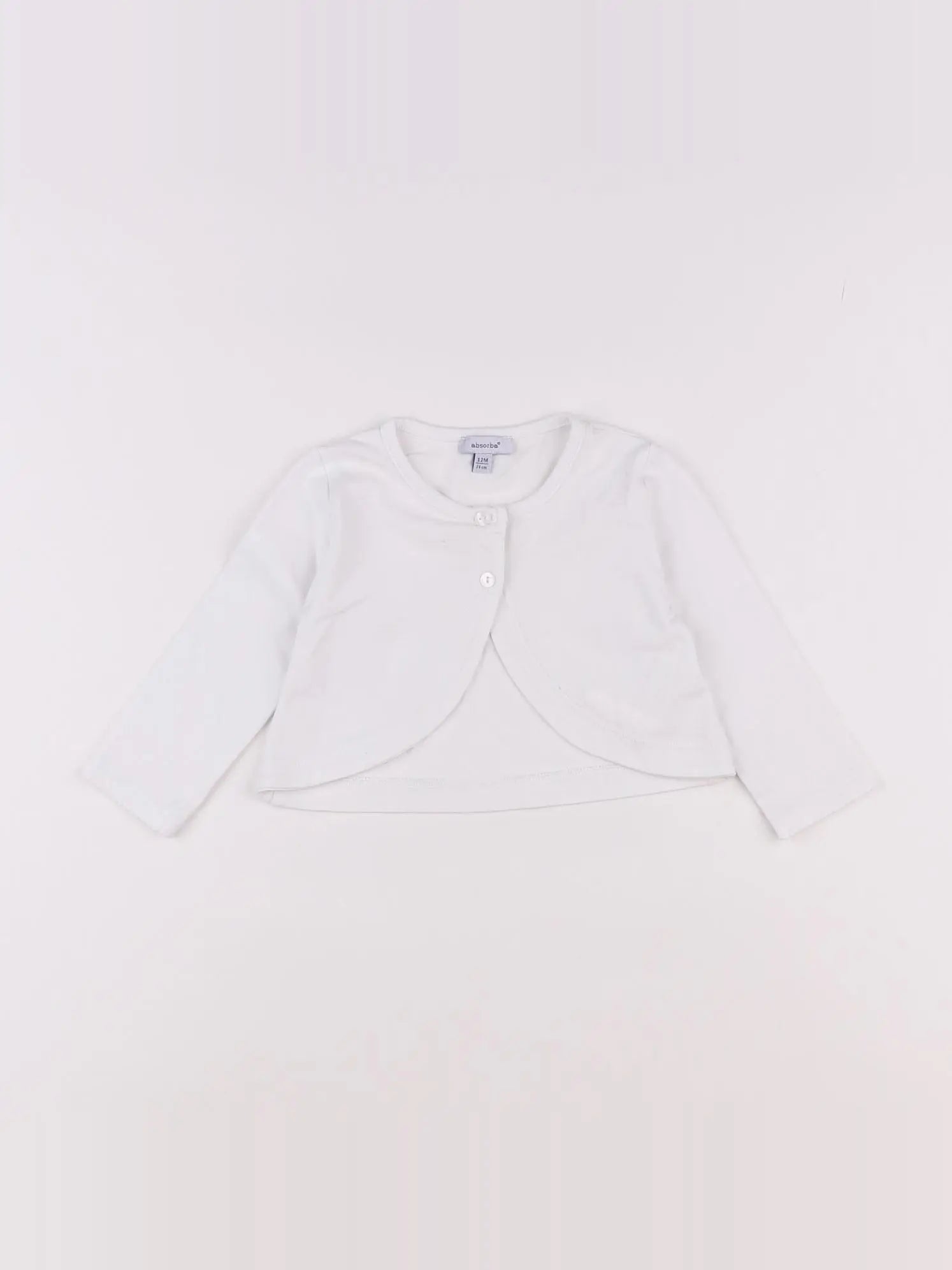 Absorba - gilet blanc - 12 mois