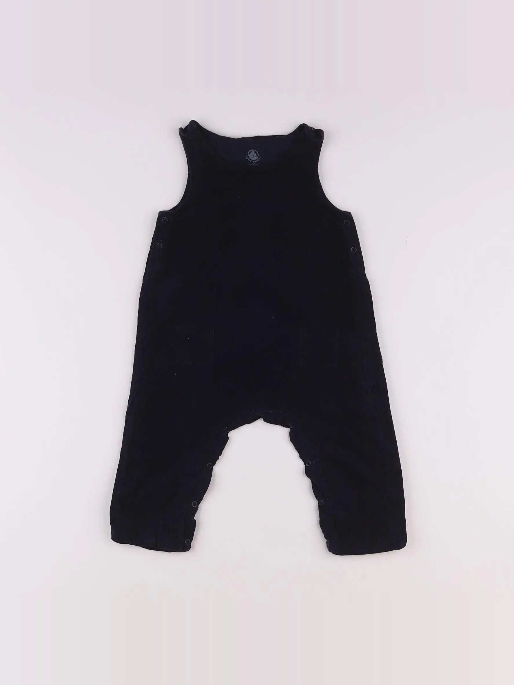Petit Bateau - salopette bleu - 6 mois