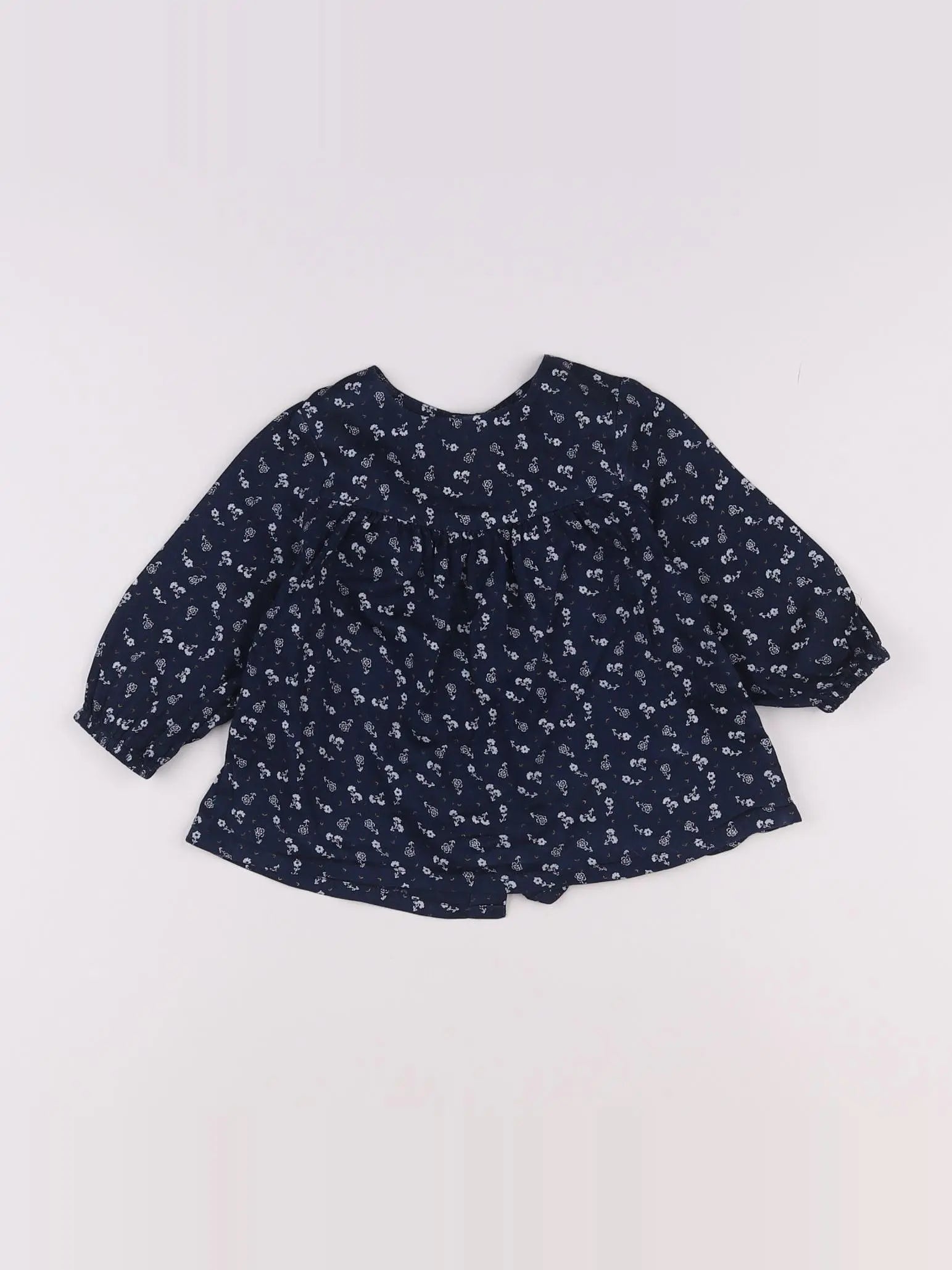 Tape à l'oeil - blouse bleu - 12 mois