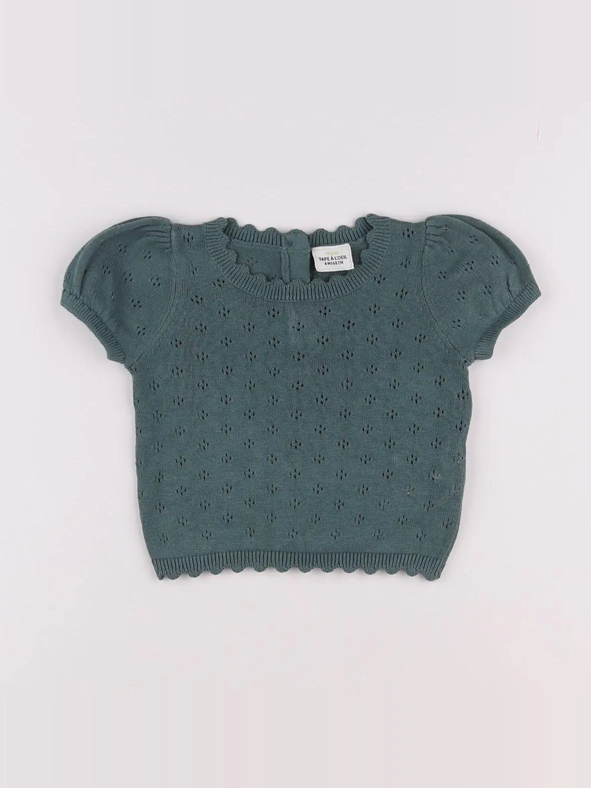 Tape à l'oeil - gilet vert - 6 mois