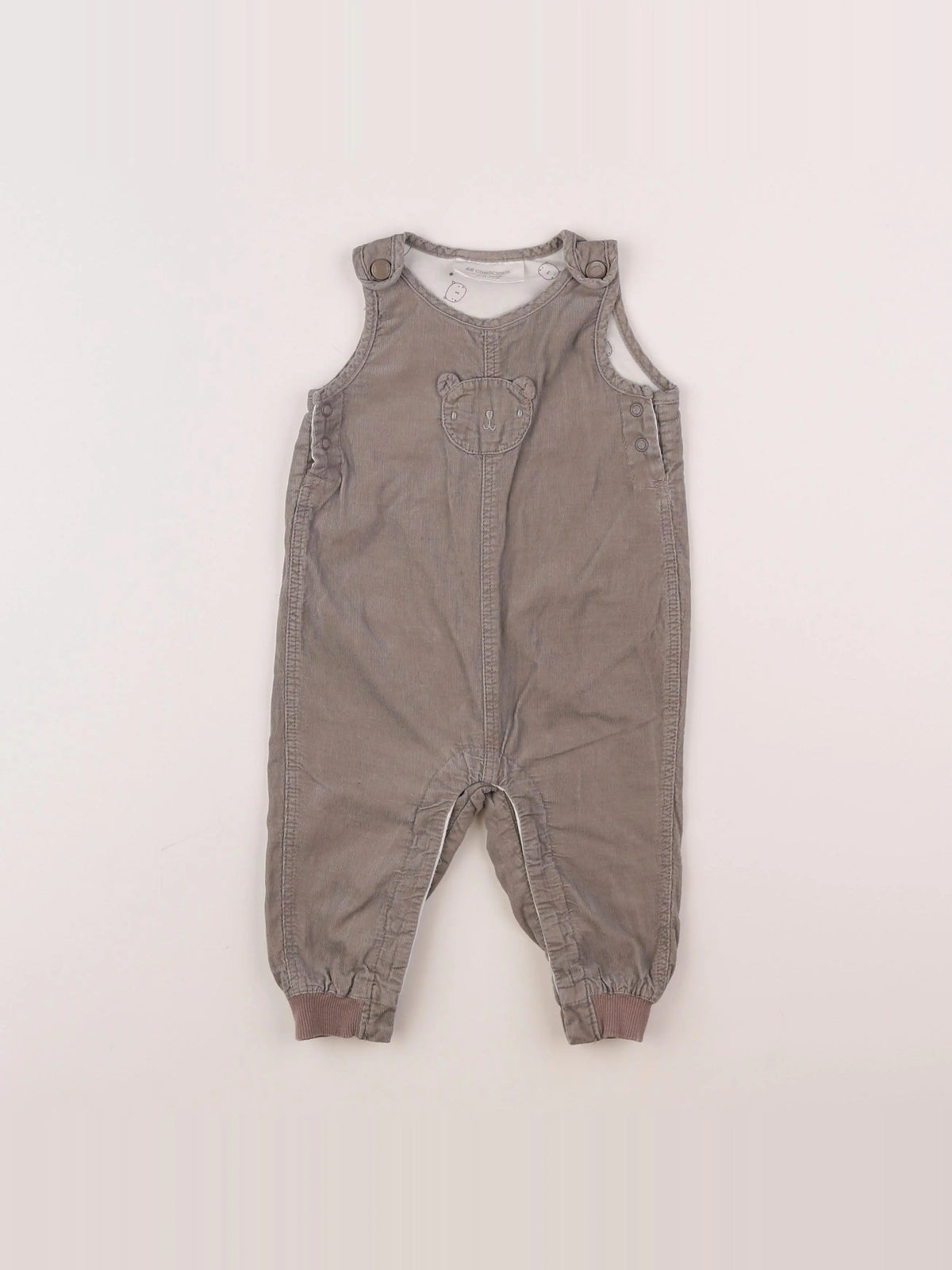 H&M - salopette gris - 3/6 mois