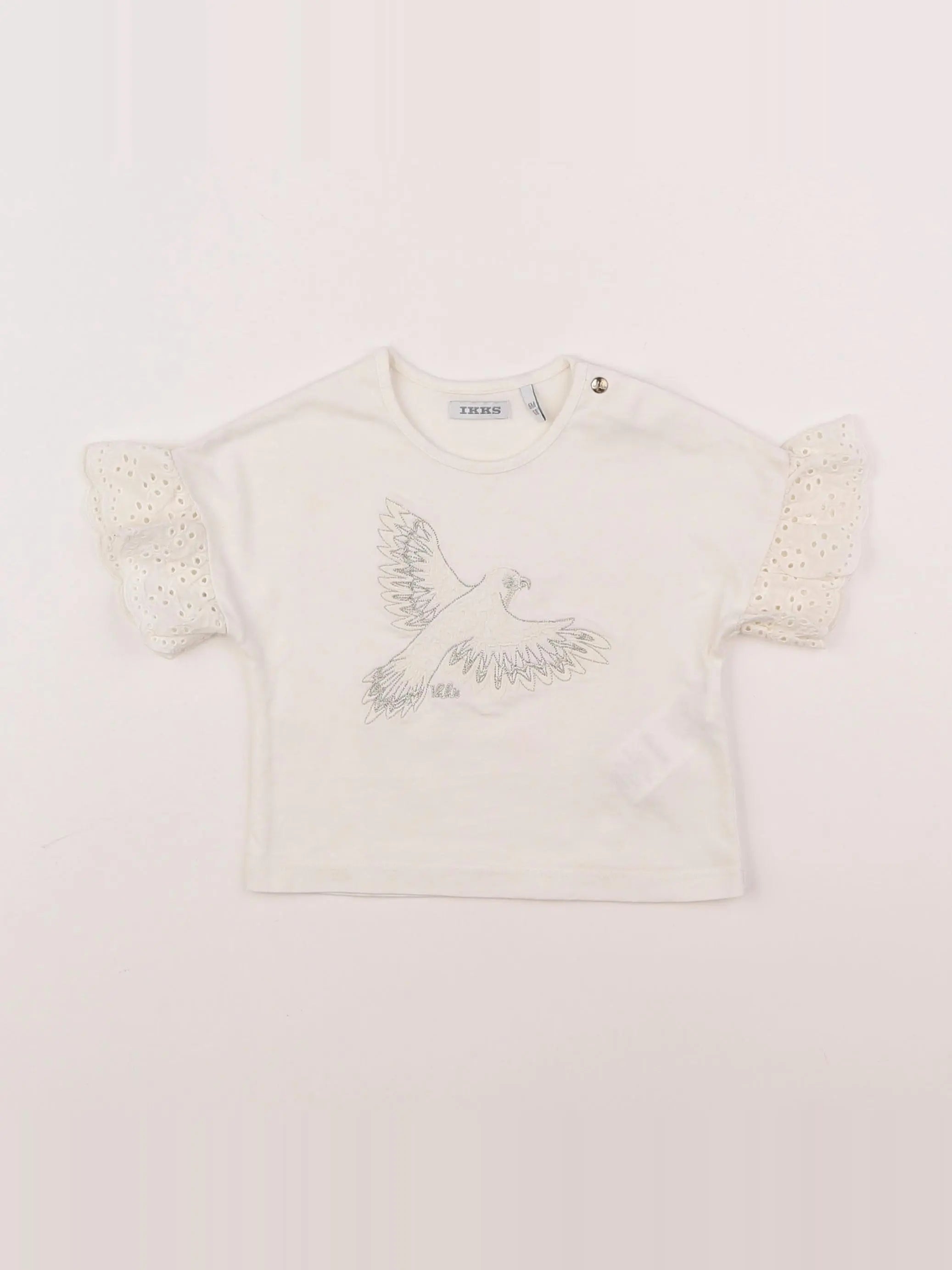 IKKS - tee-shirt blanc - 6 mois