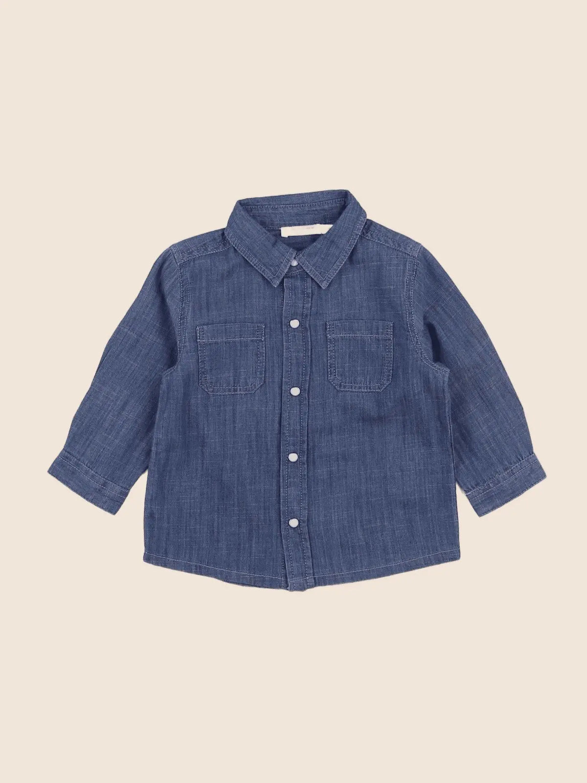 Boutchou - chemise bleu - 9 mois