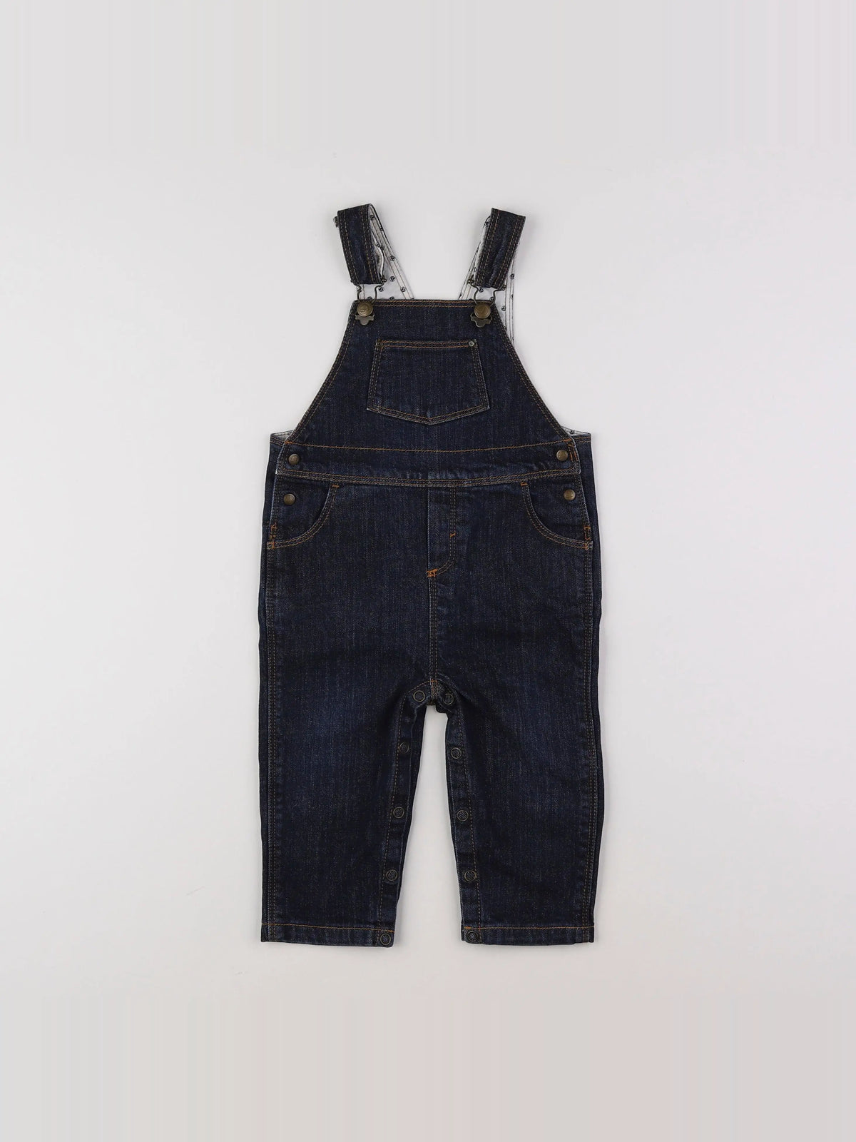 Petit Bateau - salopette bleu - 12 mois