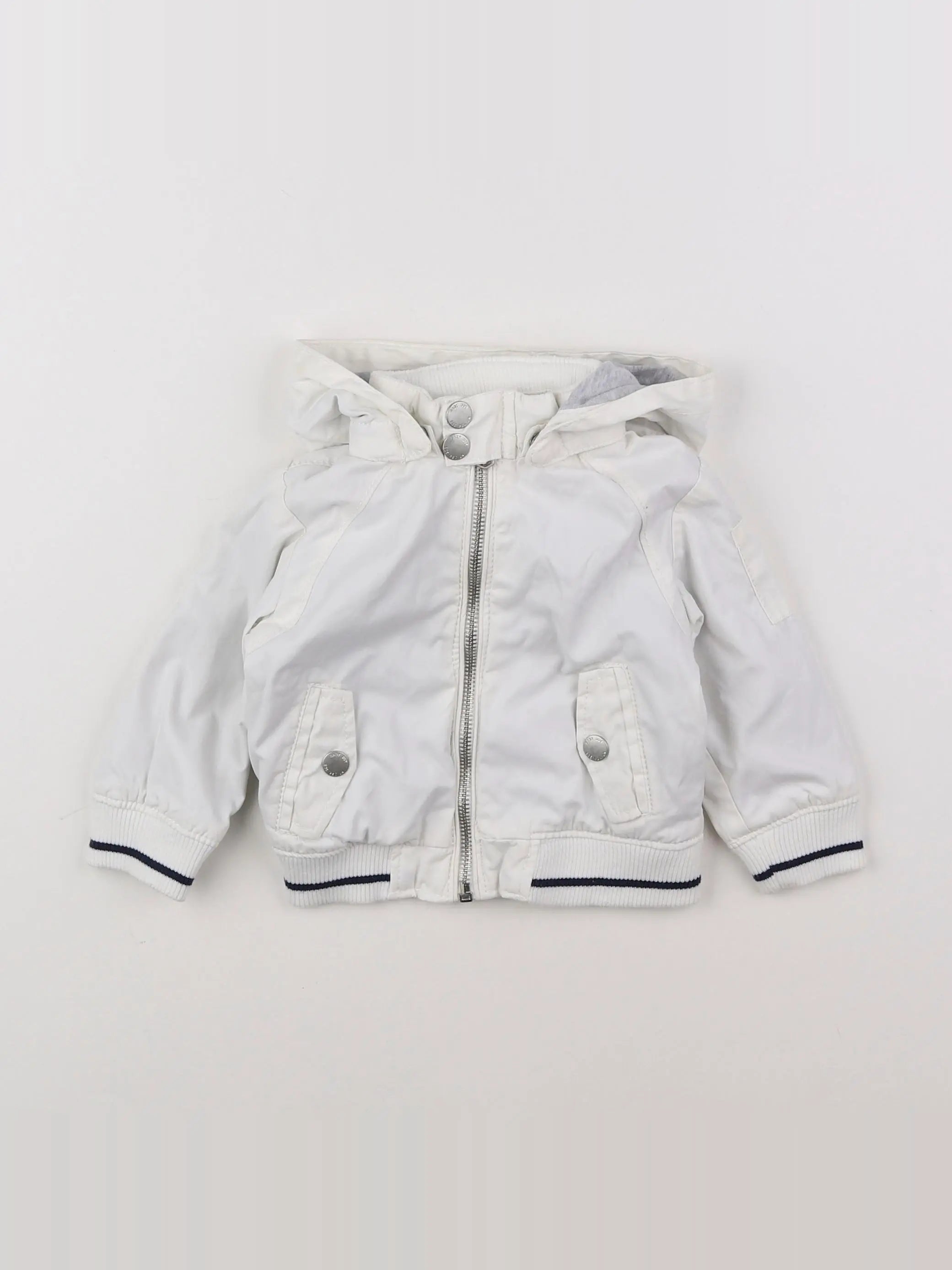 Zara - veste blanc - 6/9 mois