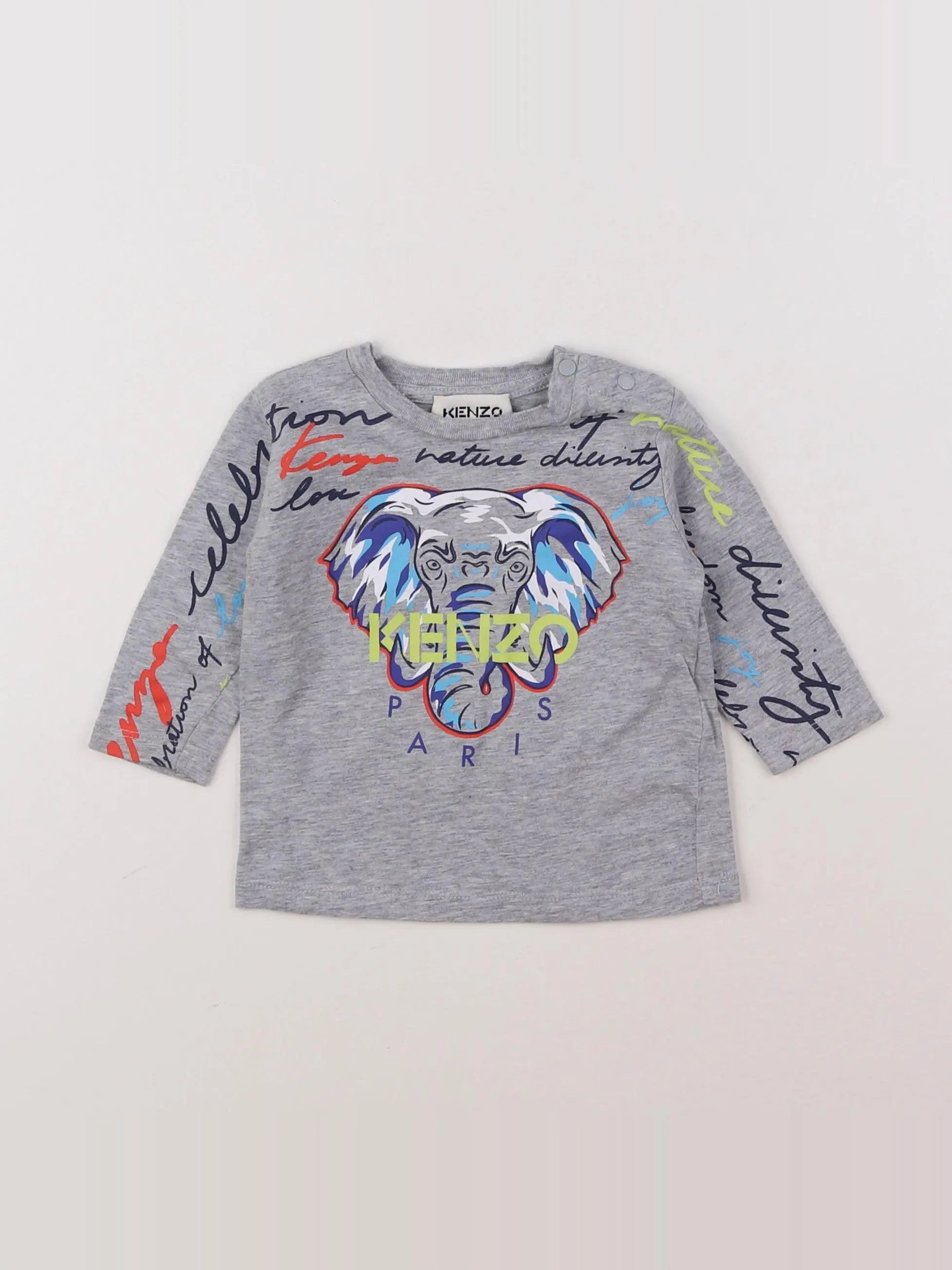 Kenzo - tee-shirt gris - 6 mois